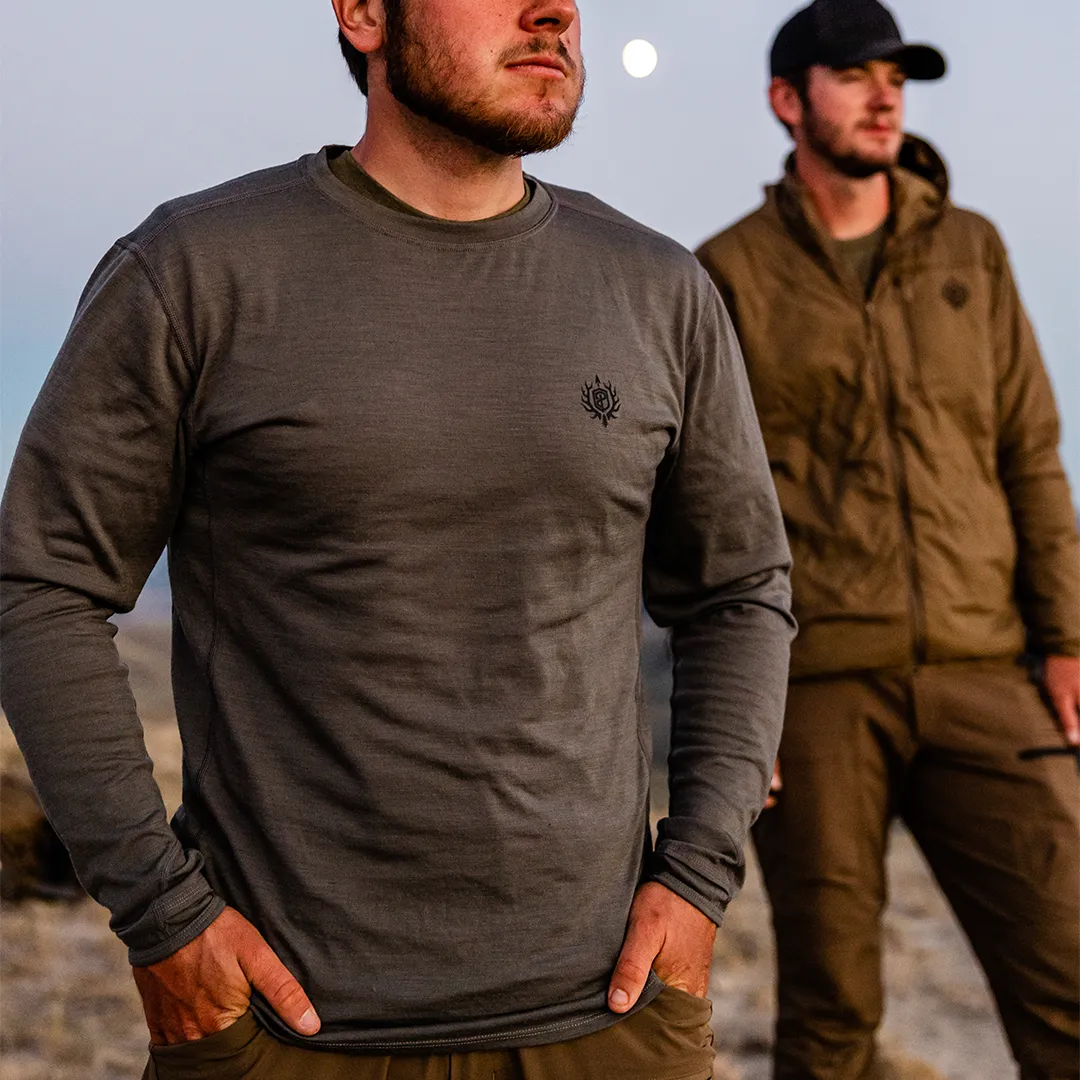 Men's Ridgeline Base Layer Top (Wolf Grey)