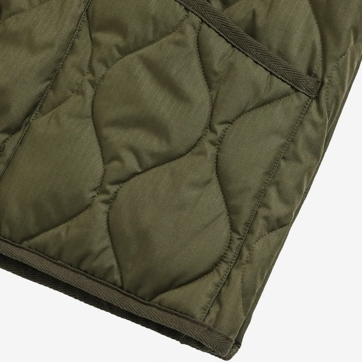 Military Crew Neck Down Jacket - Light Mocha