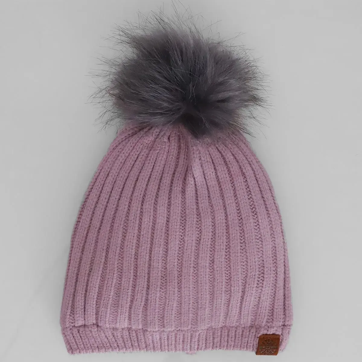 Mom & Me Knit Girls Winter Hat - Lilac | CALIKIDS