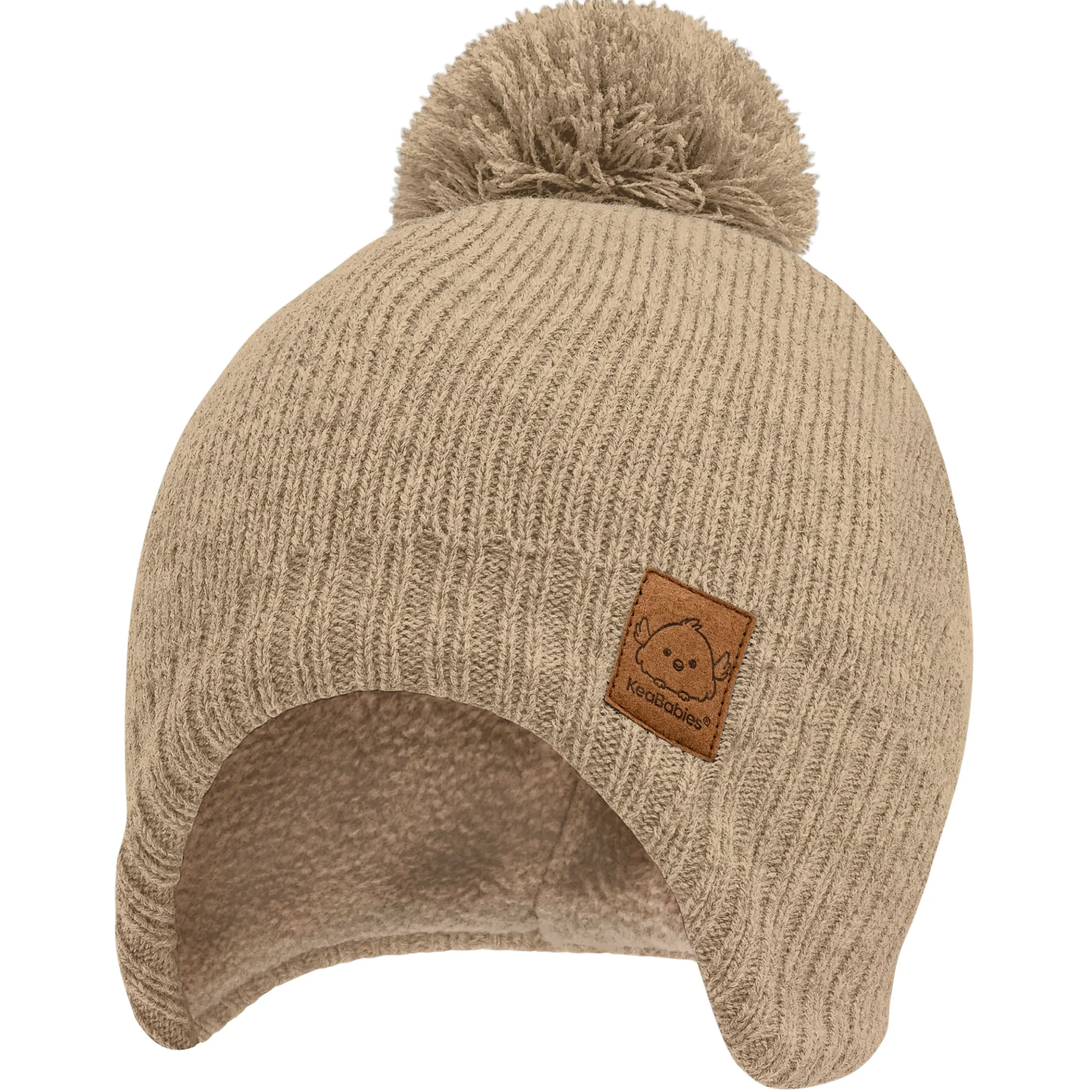 Muff Knitted Beanie (Taupe)