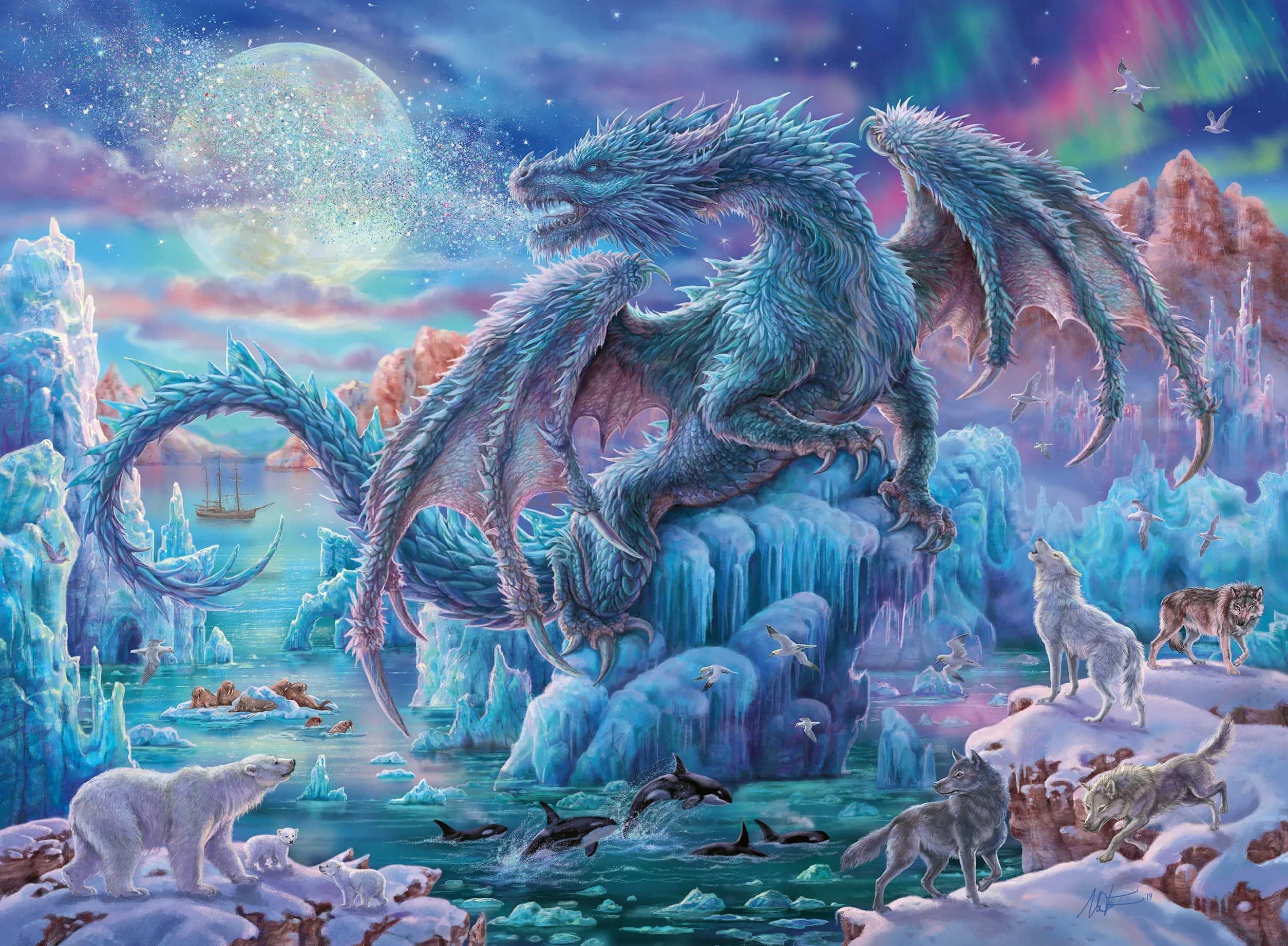 Mystical Dragons - 500pc Puzzle