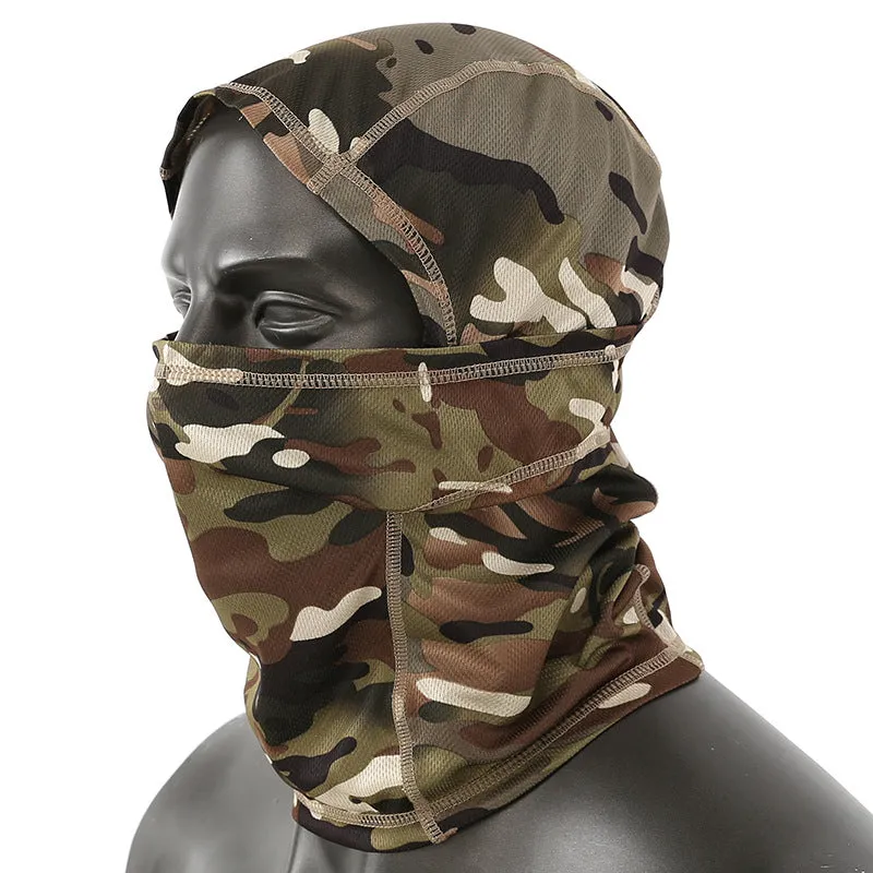 New Camouflage Tactical Headgear, Breathable Outdoor Headscarf