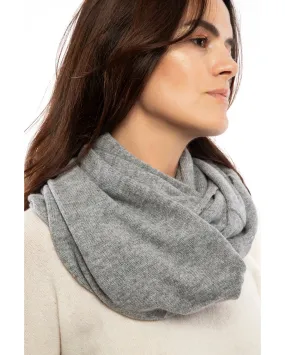 NEW FALL 24 - Women's Maxi Cashmere Neck Scarf Melange Gray