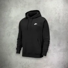 Nike Fleece Club Hoodie Black/White