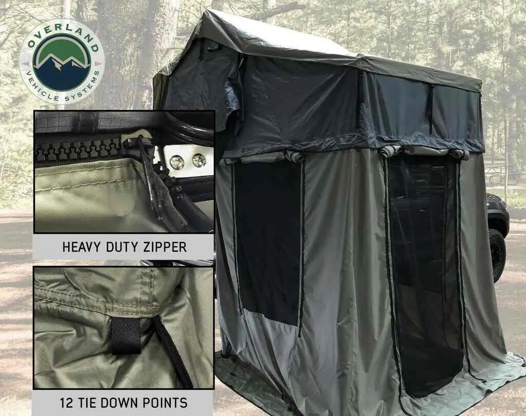 Nomadic 3 Roof Top Tent Annex Green Base With Black Floor & Travel Cover