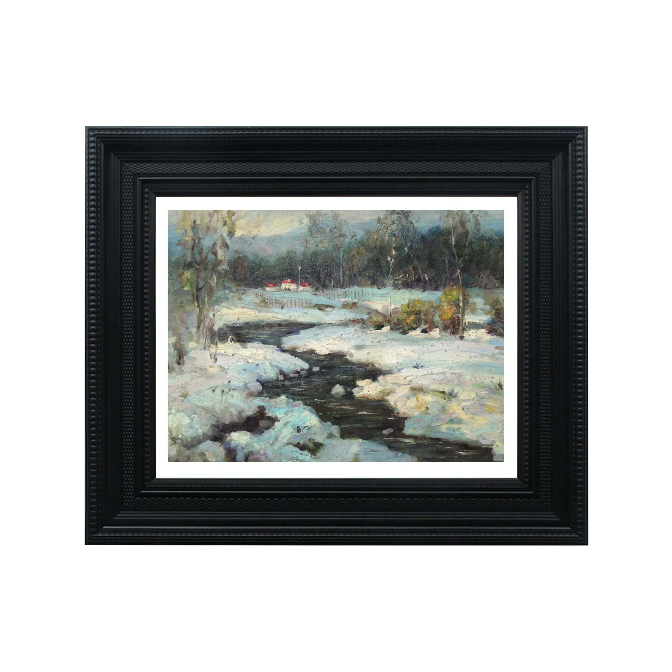 Oil Painting Winter Scene