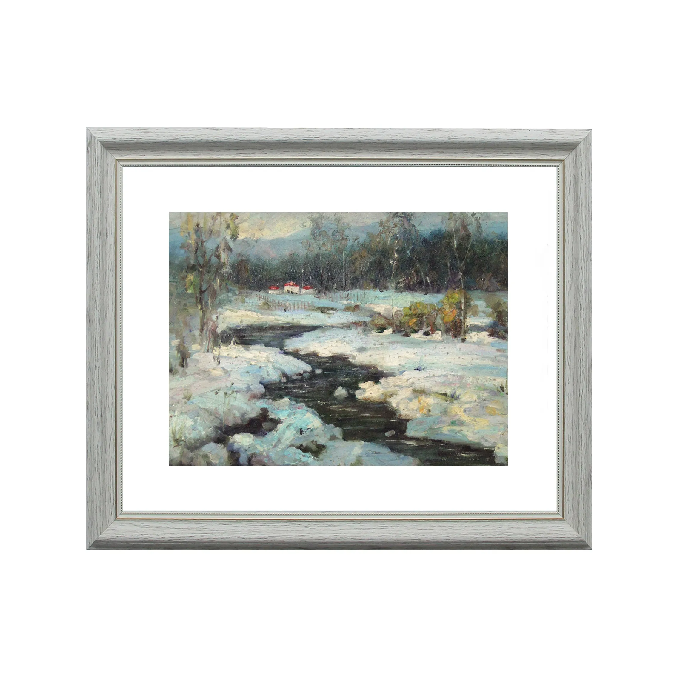 Oil Painting Winter Scene