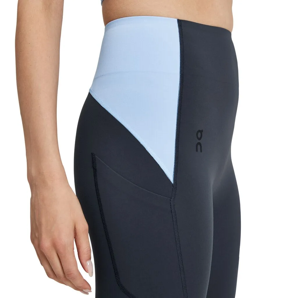 On Running Movement Tights Long (Womens) - Navy/Stratosphere