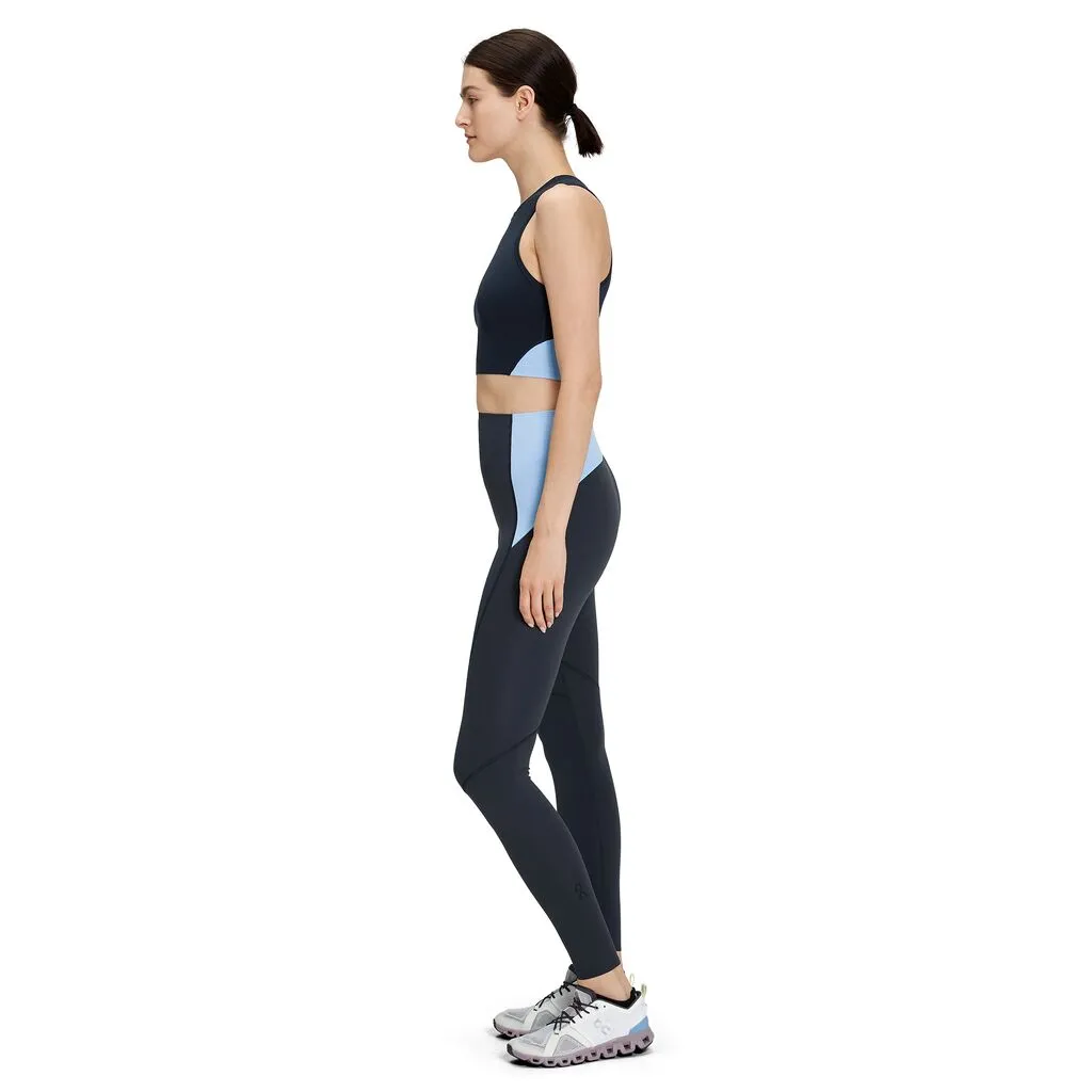 On Running Movement Tights Long (Womens) - Navy/Stratosphere