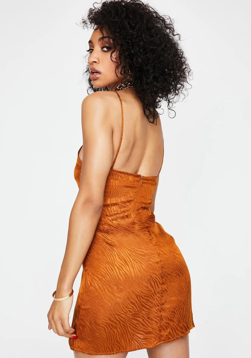 Orange Zebra Katya Slip Dress