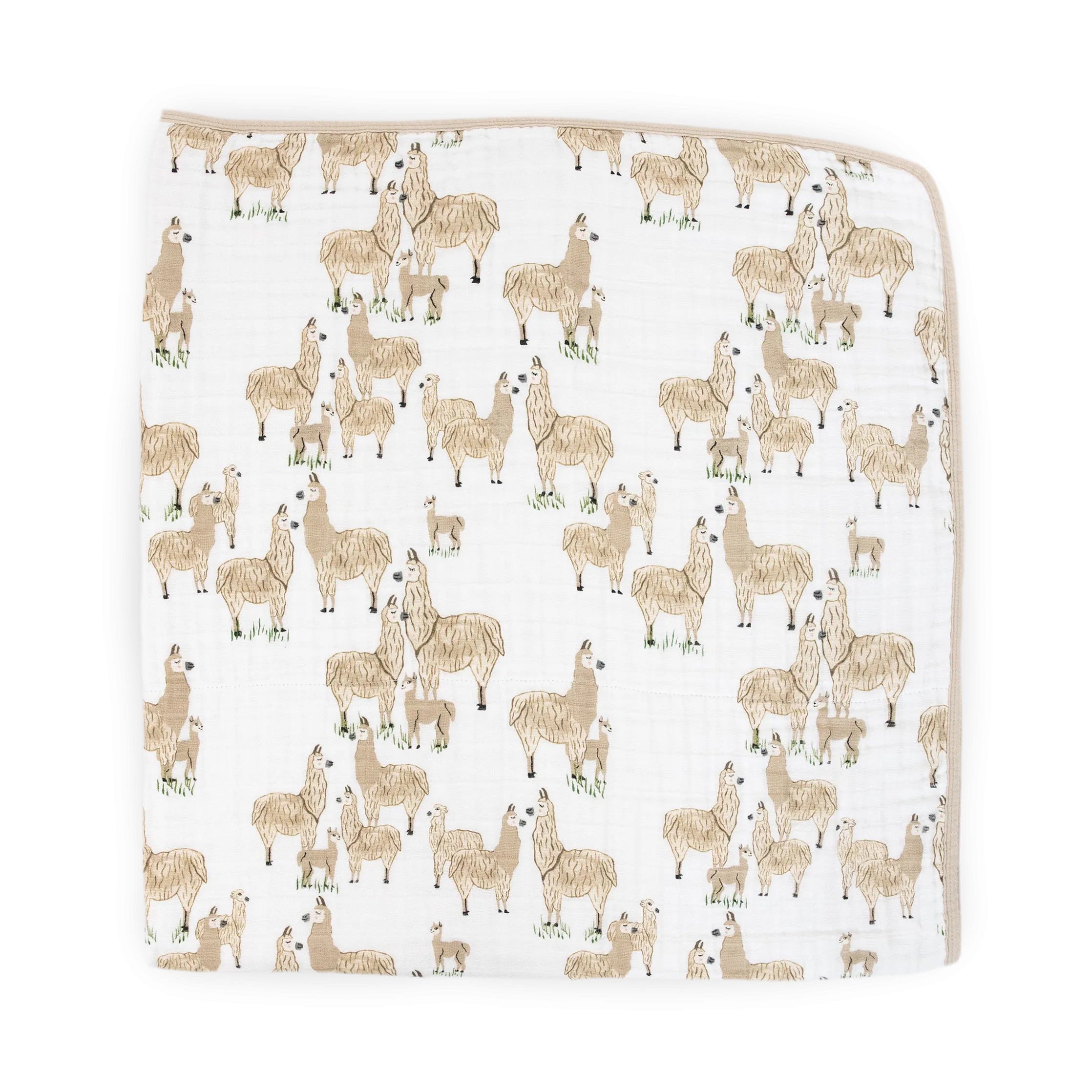 Original Cotton Muslin Quilt - Llama Llama