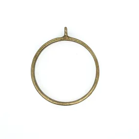 Ox Brass Round Large Open Bezel