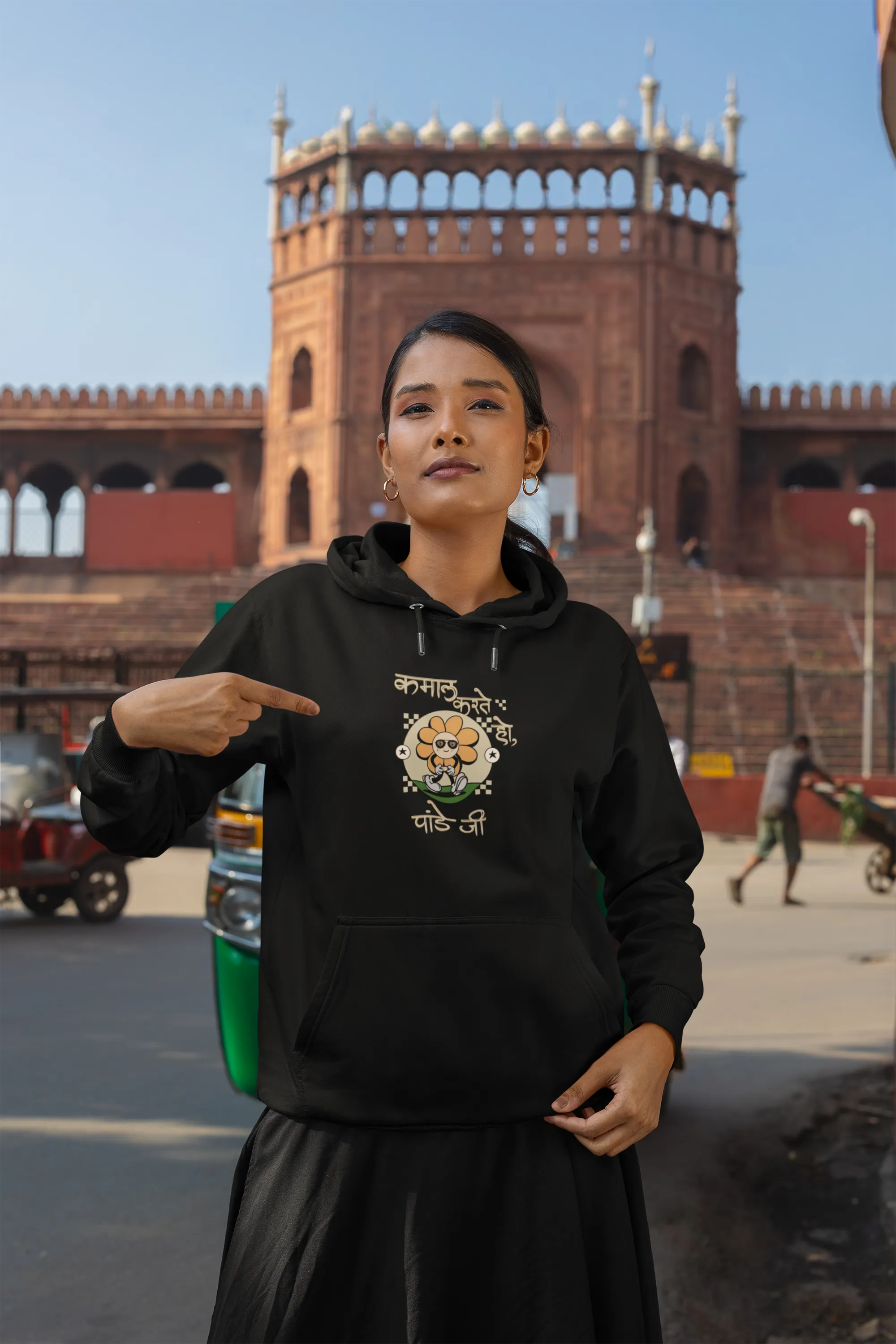 Pandey Jee Fleece Hoodie