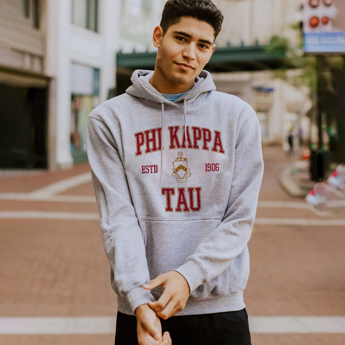 Phi Tau Classic Crest Hoodie