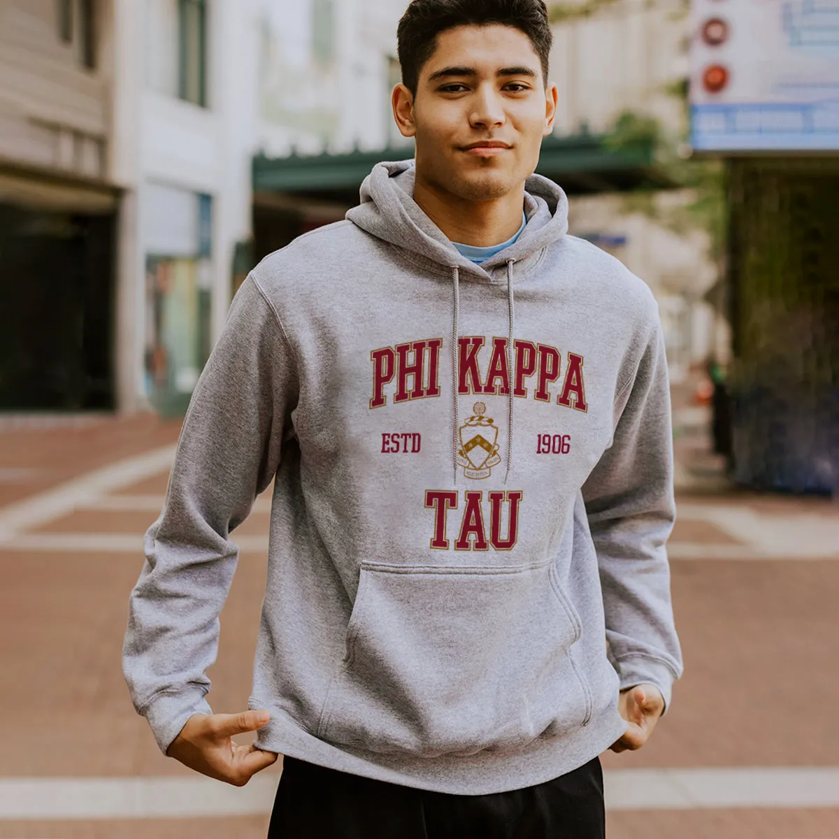 Phi Tau Classic Crest Hoodie