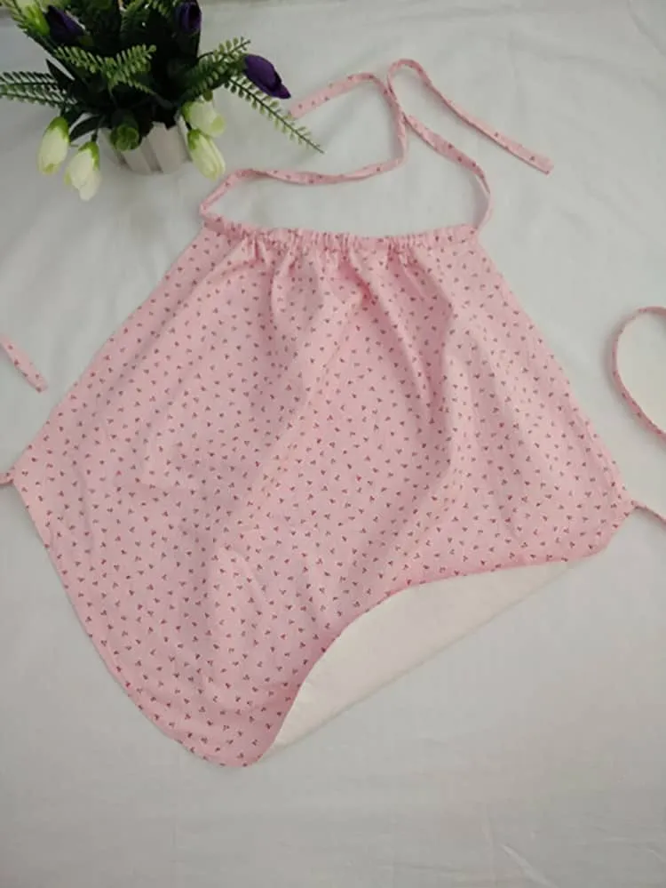 Pink Dudou with Cherry Patterns