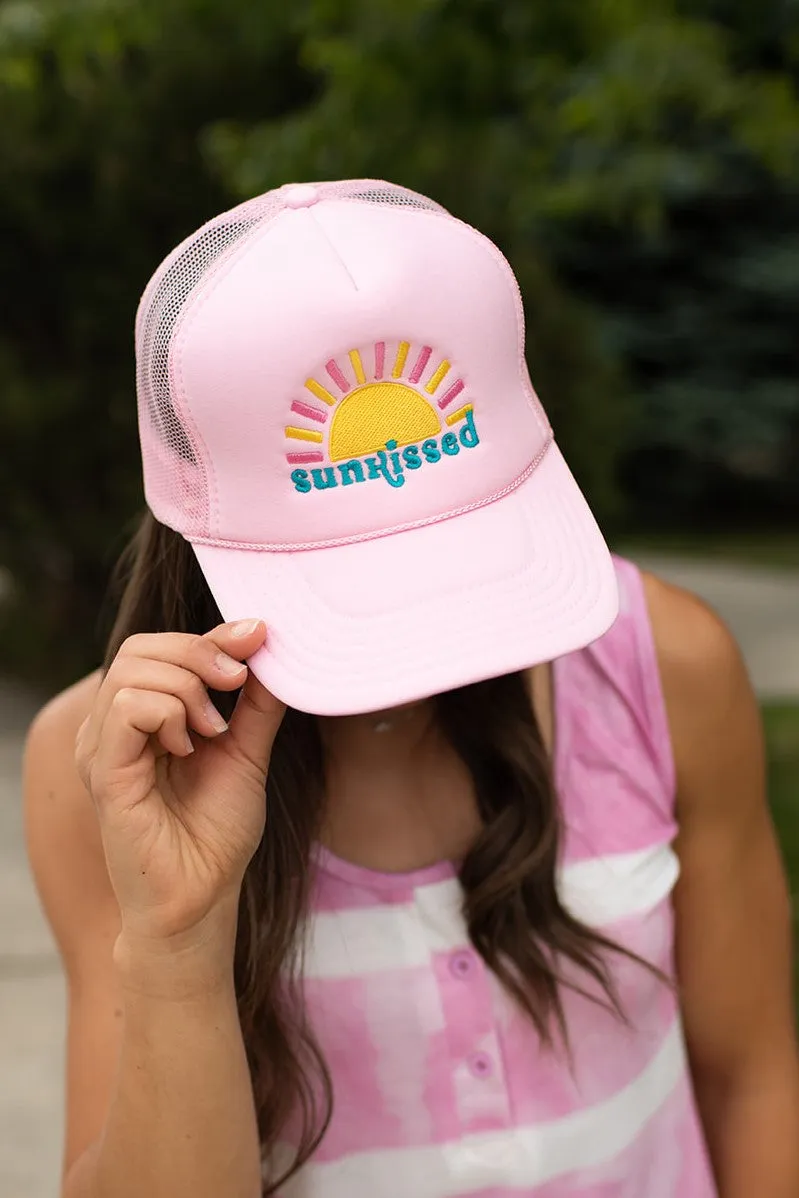 Pink Sunkissed Foam Trucker Hat