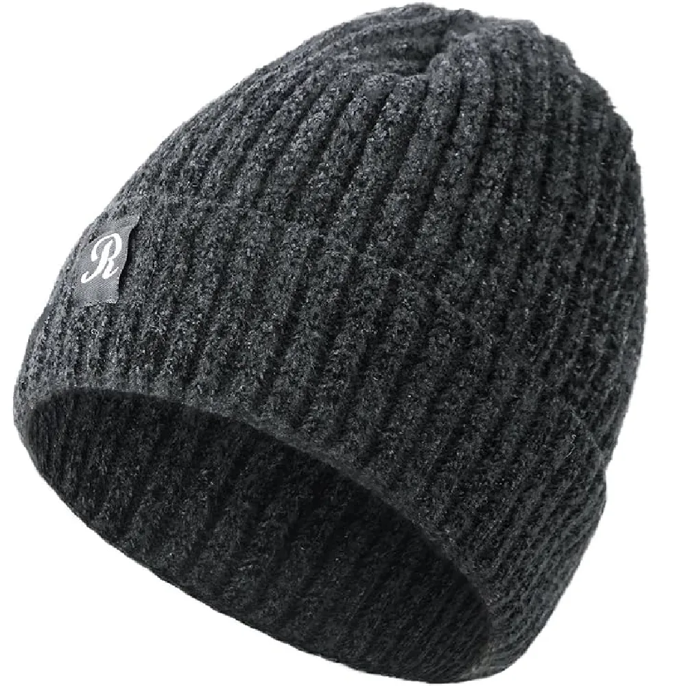 Premillow Knit Beanie Winter Hat | Thermal Thick Polar Fleece Snow Skull Cap