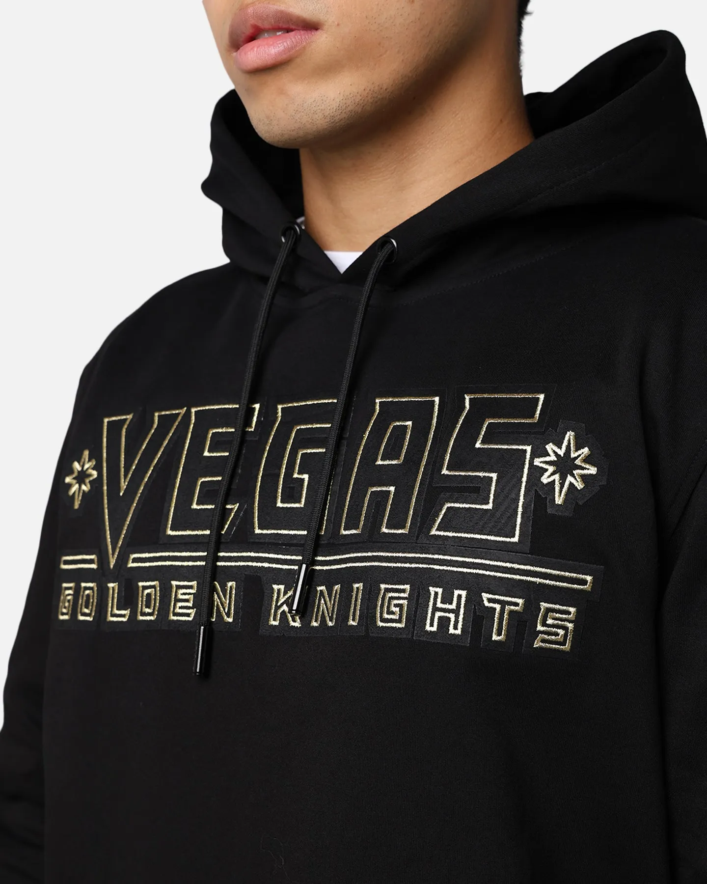 Pro Standard Vegas Golden Knights Black And White Hoodie Black