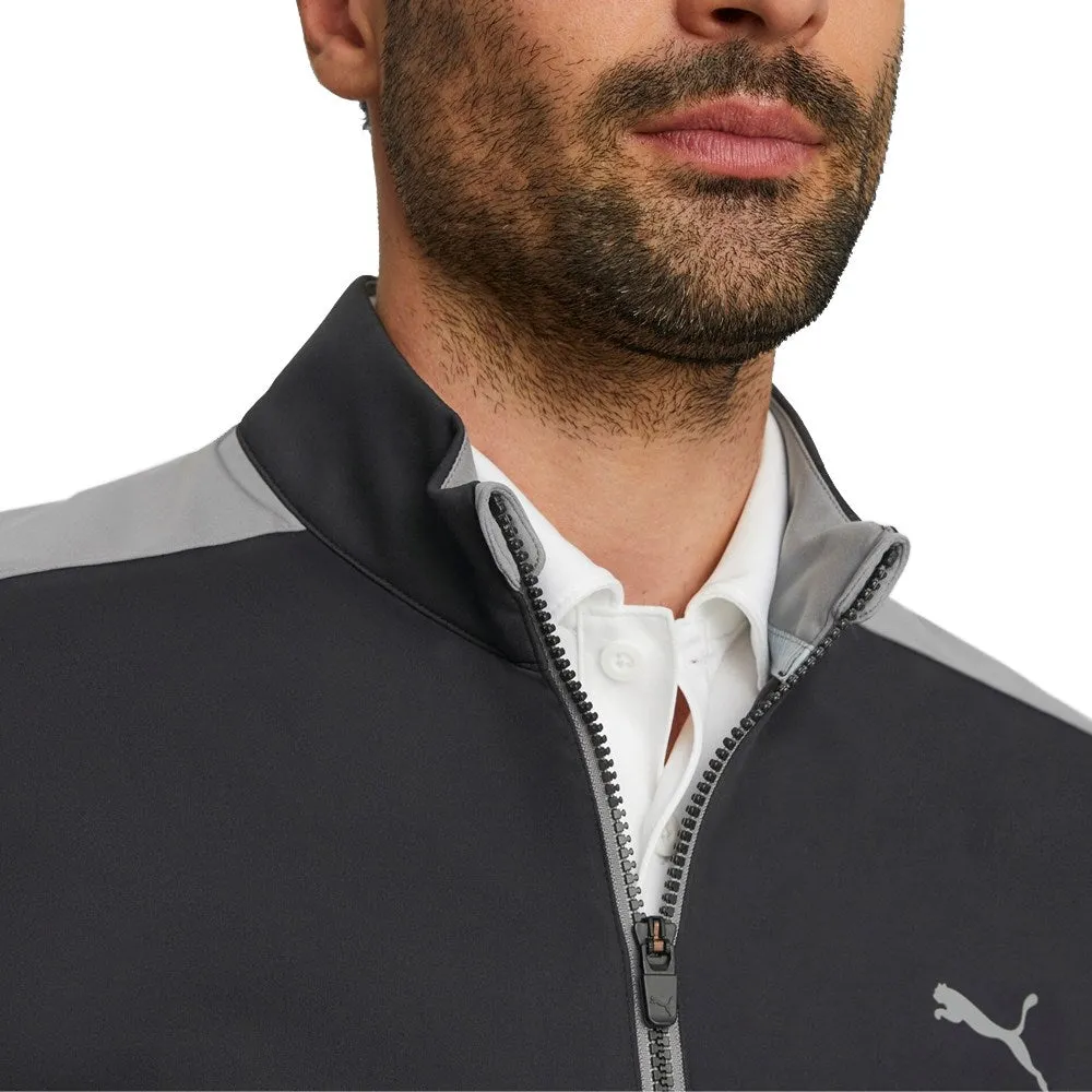 Puma Momentum Woven Golf 1/4 Zip - Puma Black/Quiet Shade