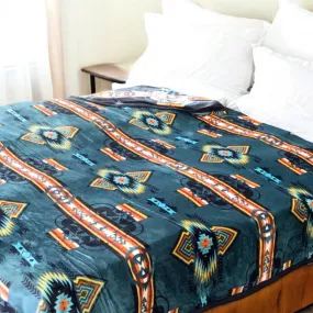 Queen Size Native Design Reversible Blanket