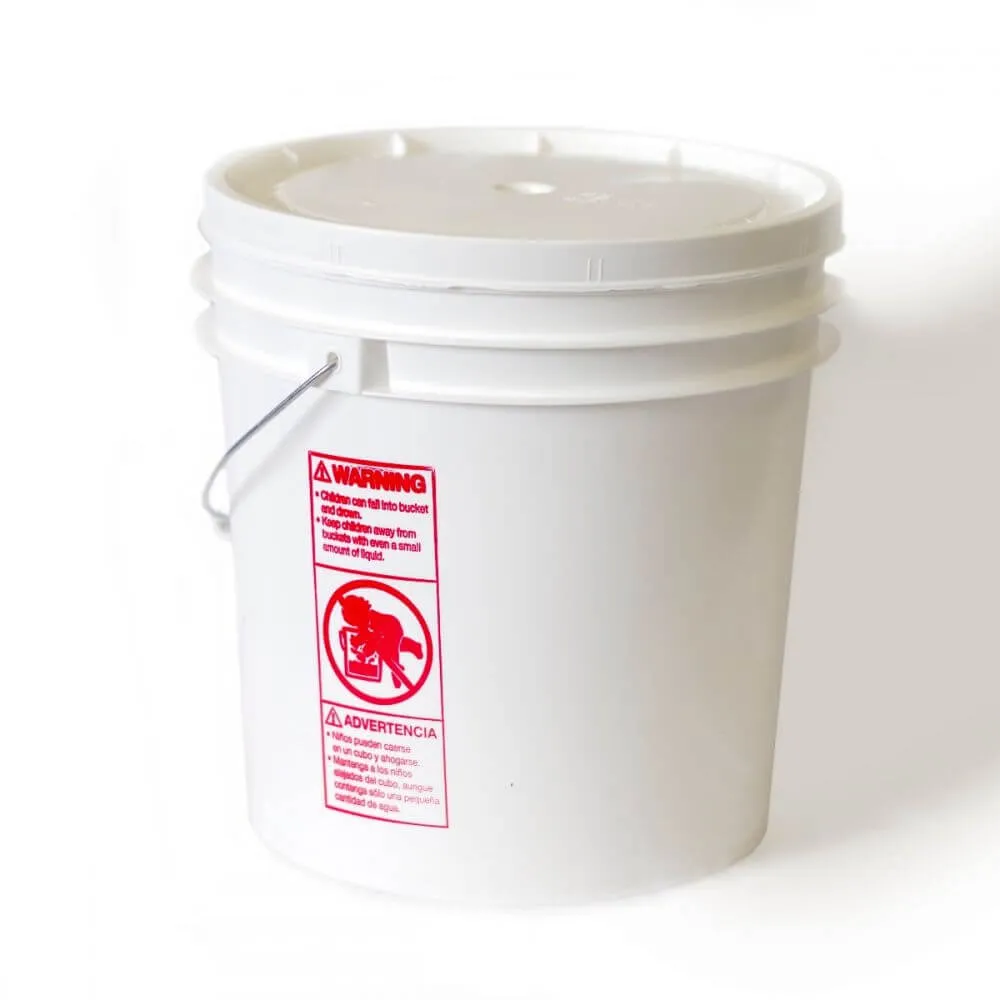 Rainy Day Foods - 4.25 Gallon Plastic Bucket with Gasket Lid