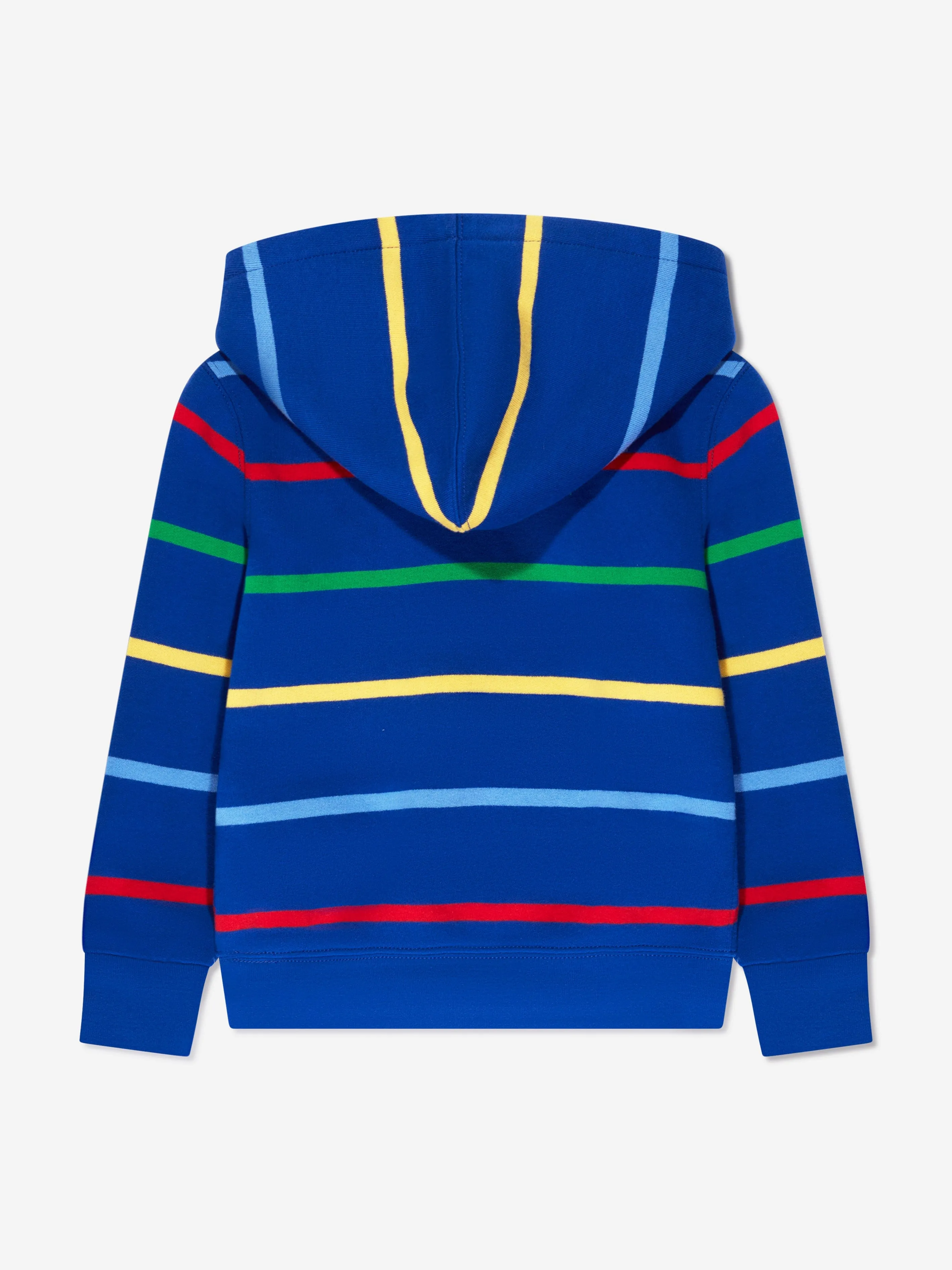 Ralph Lauren Boys Striped Hoodie in Blue