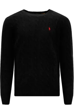 Ralph Lauren Cable Knit Pullover Black