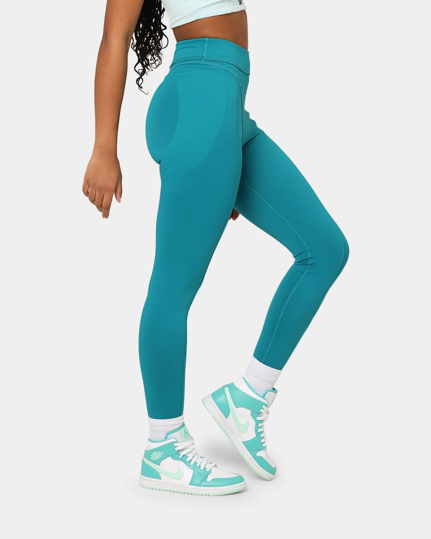 Reebok Women's Cardi B X Reebok High Rise Tights Seapoteal