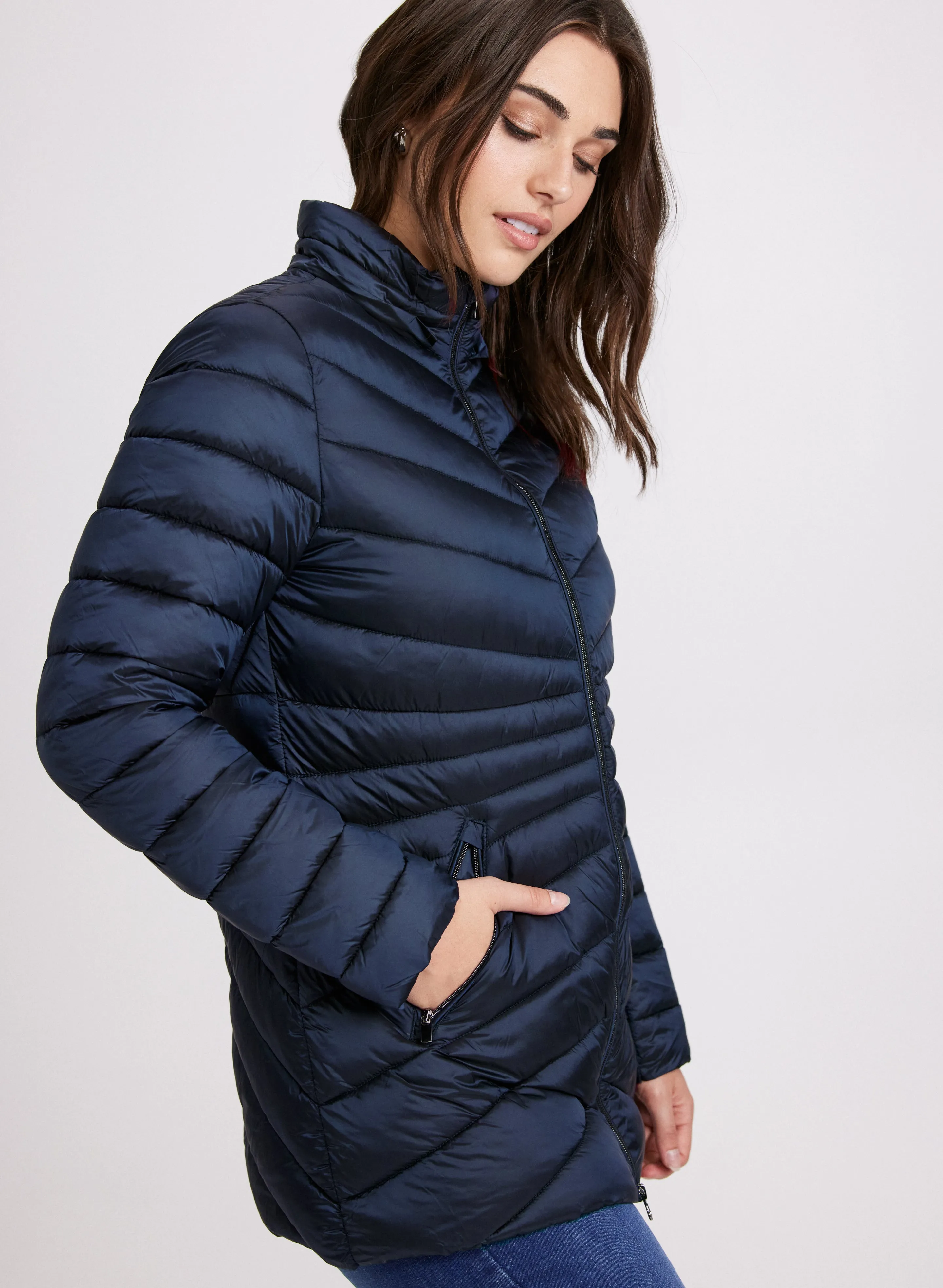 Removable Hood Puffer Coat