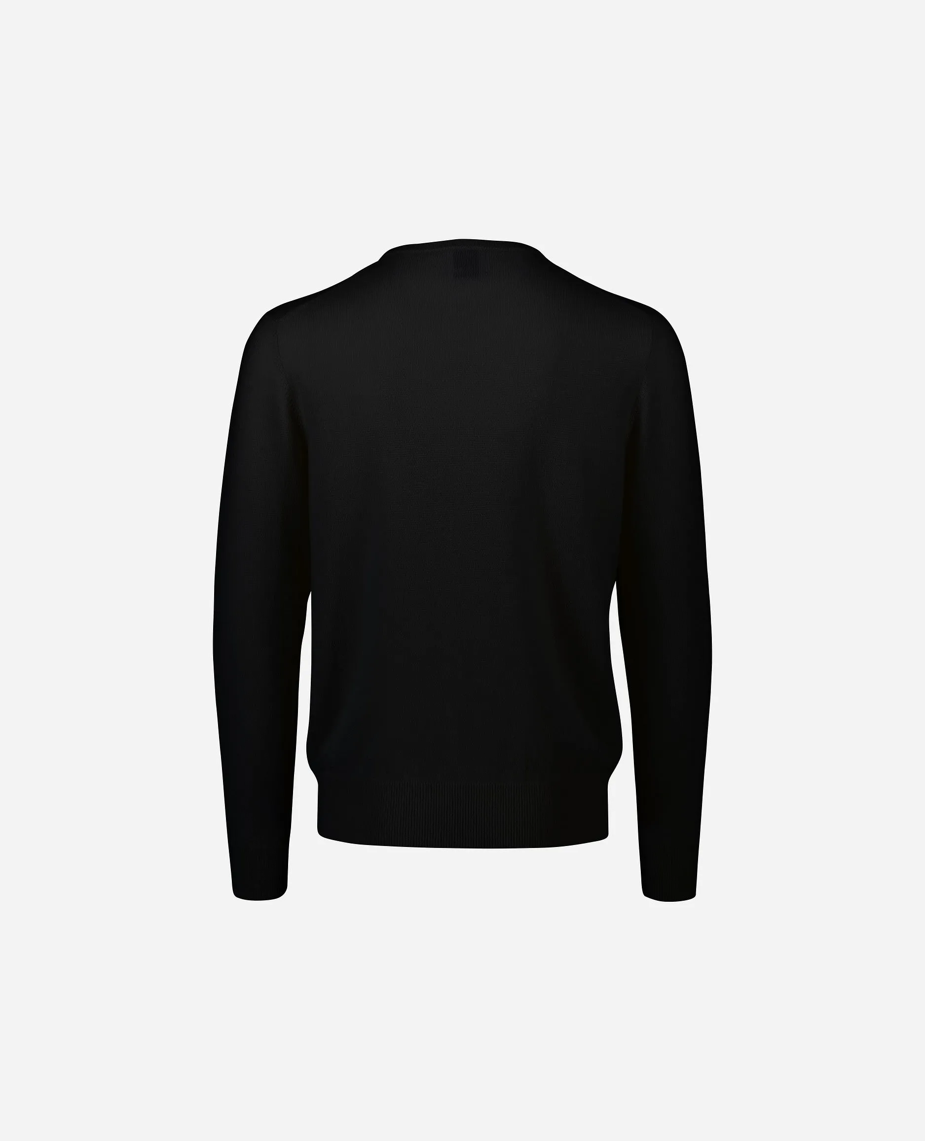 Rundhals Pullover aus Cashmere in Schwarz