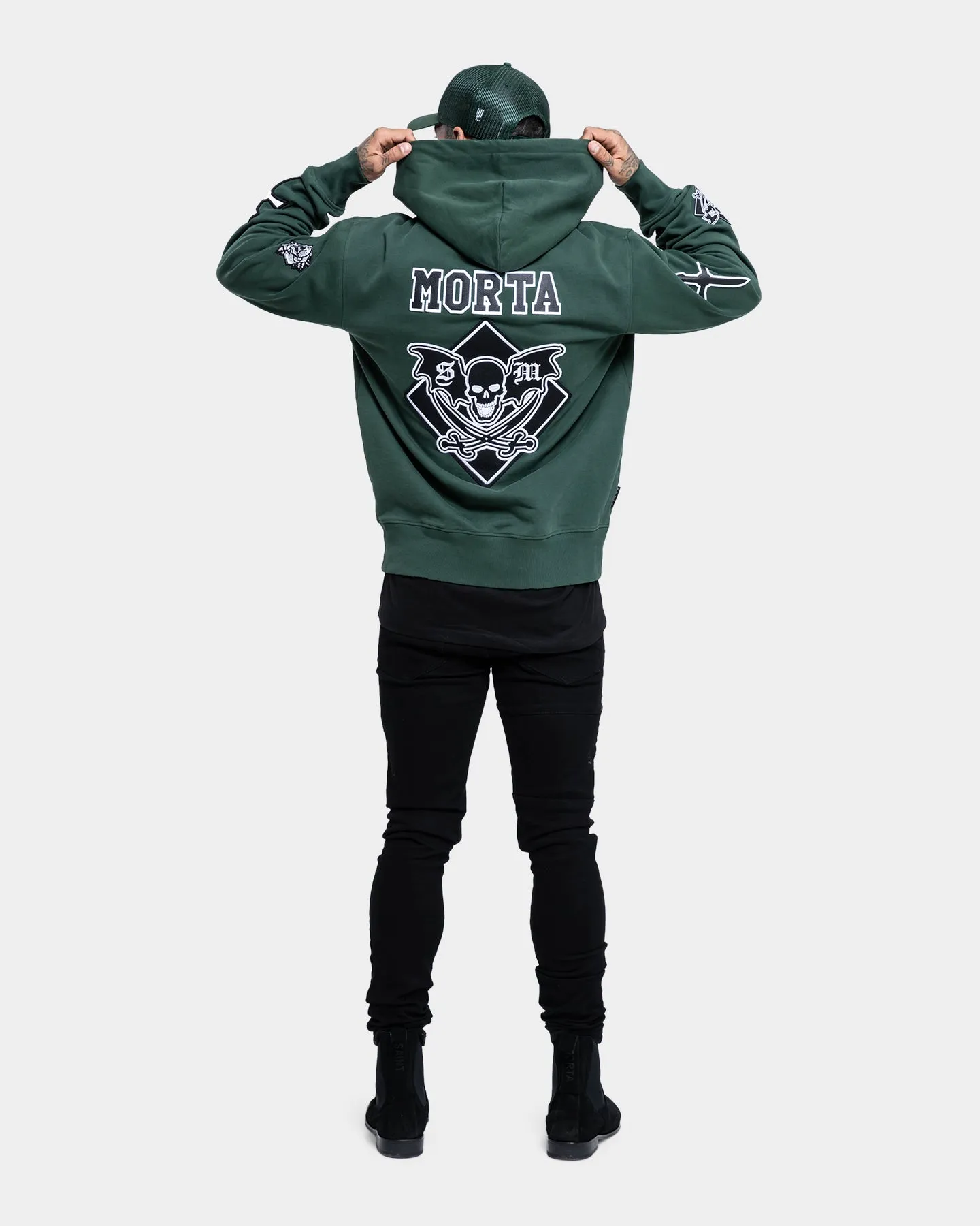 Saint Morta Graveyard Hoodie Dark Green