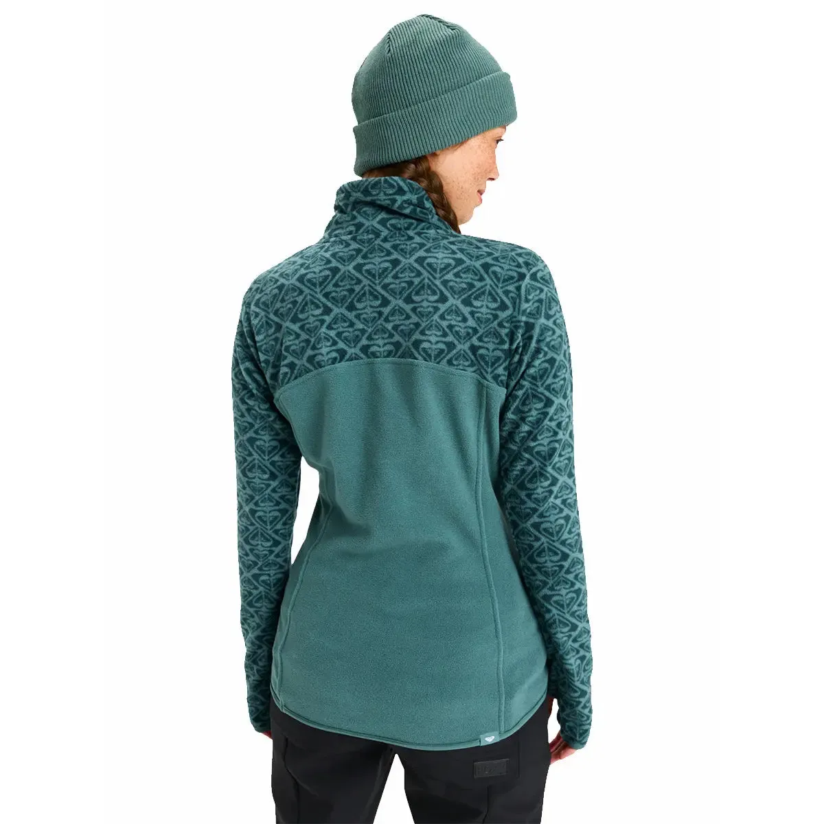 Sayna Half Zip Polar Pullover - Sea Pine