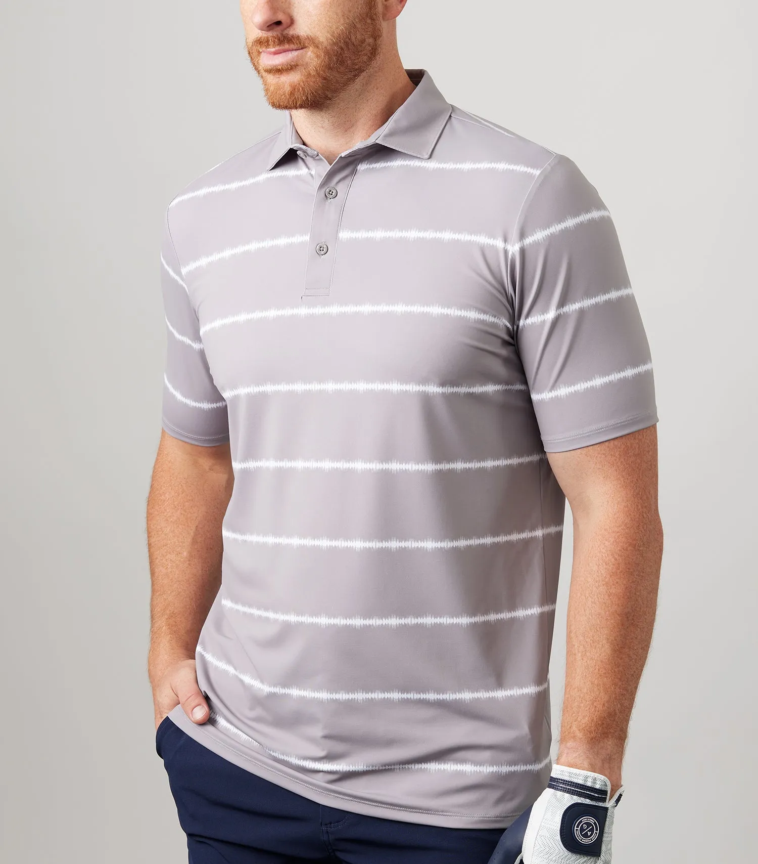 Shibori Stripe Polo