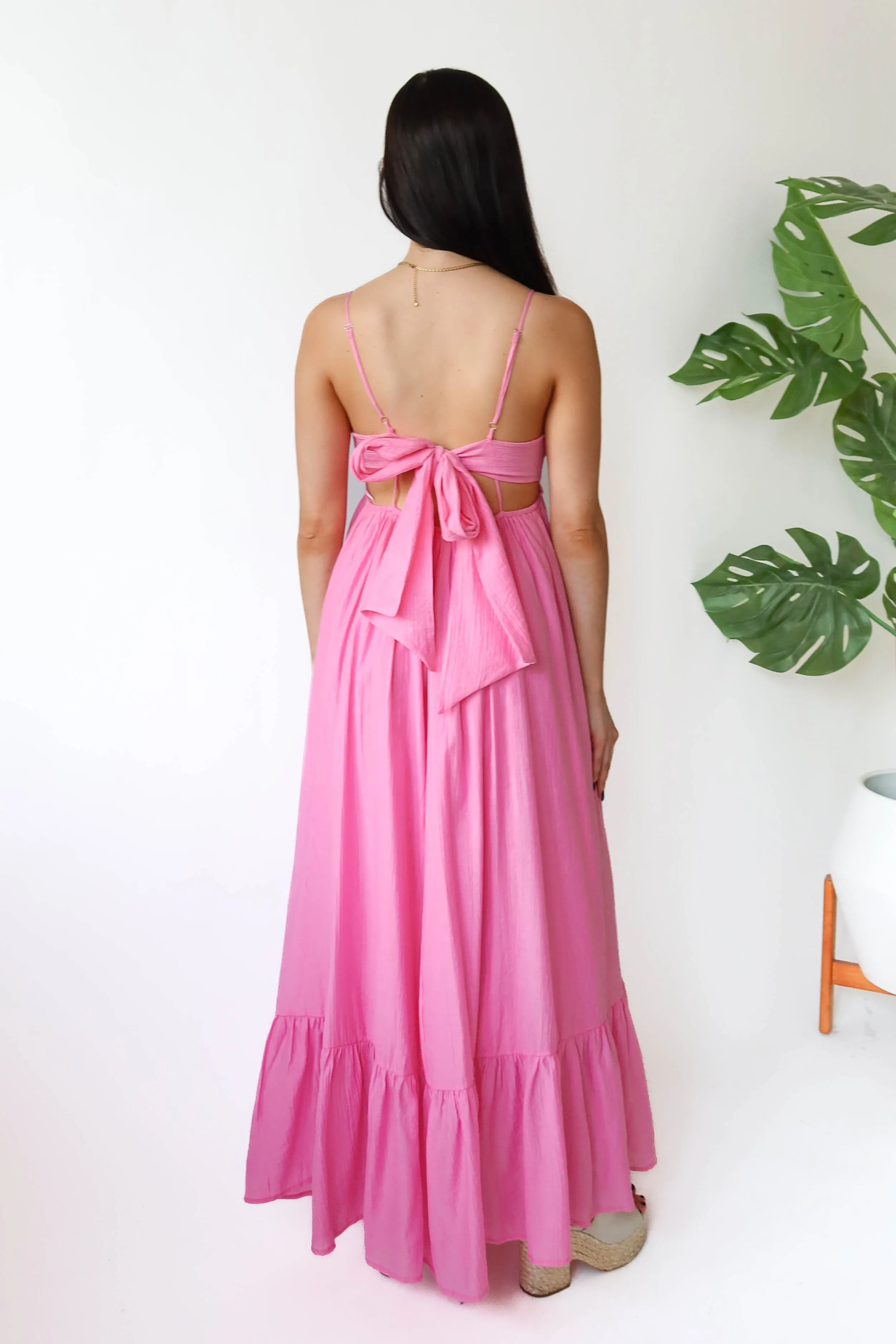 Shine Bright Maxi Dress in Pink