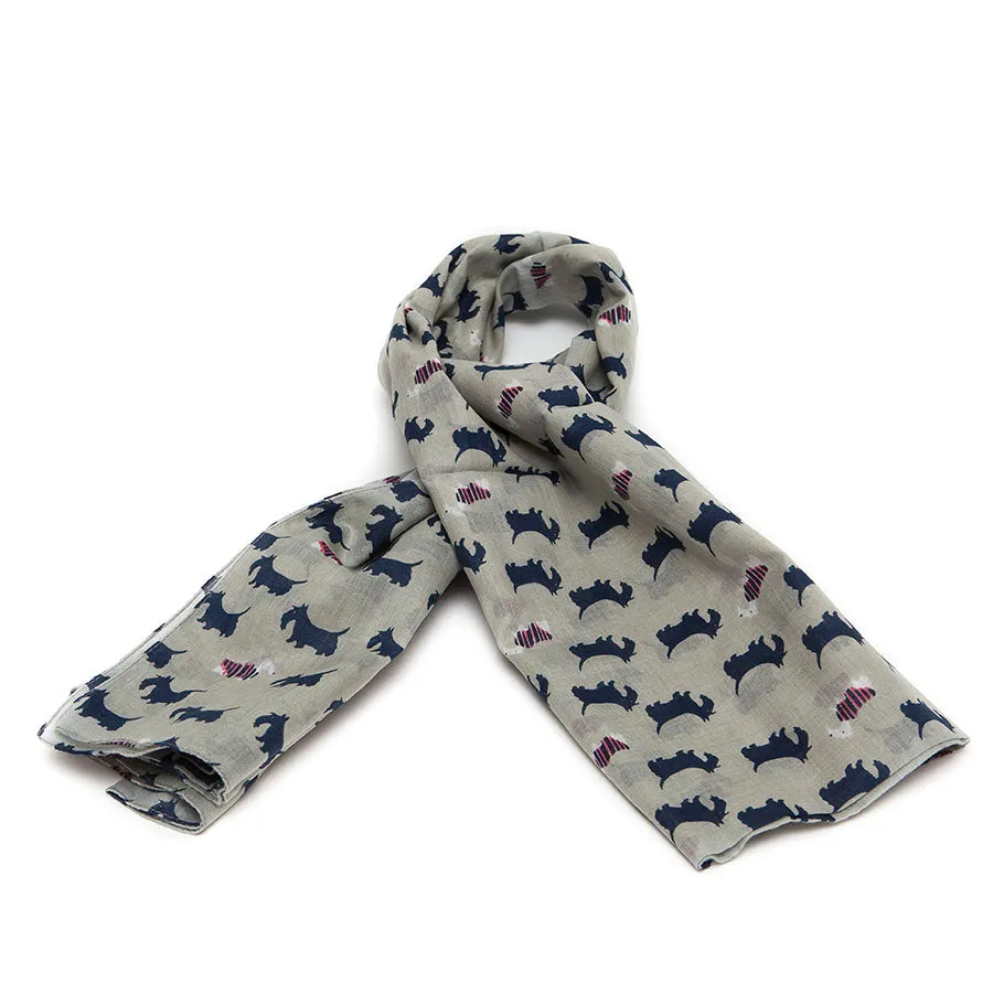 Shruti Putty Cotton Scottie Scarf