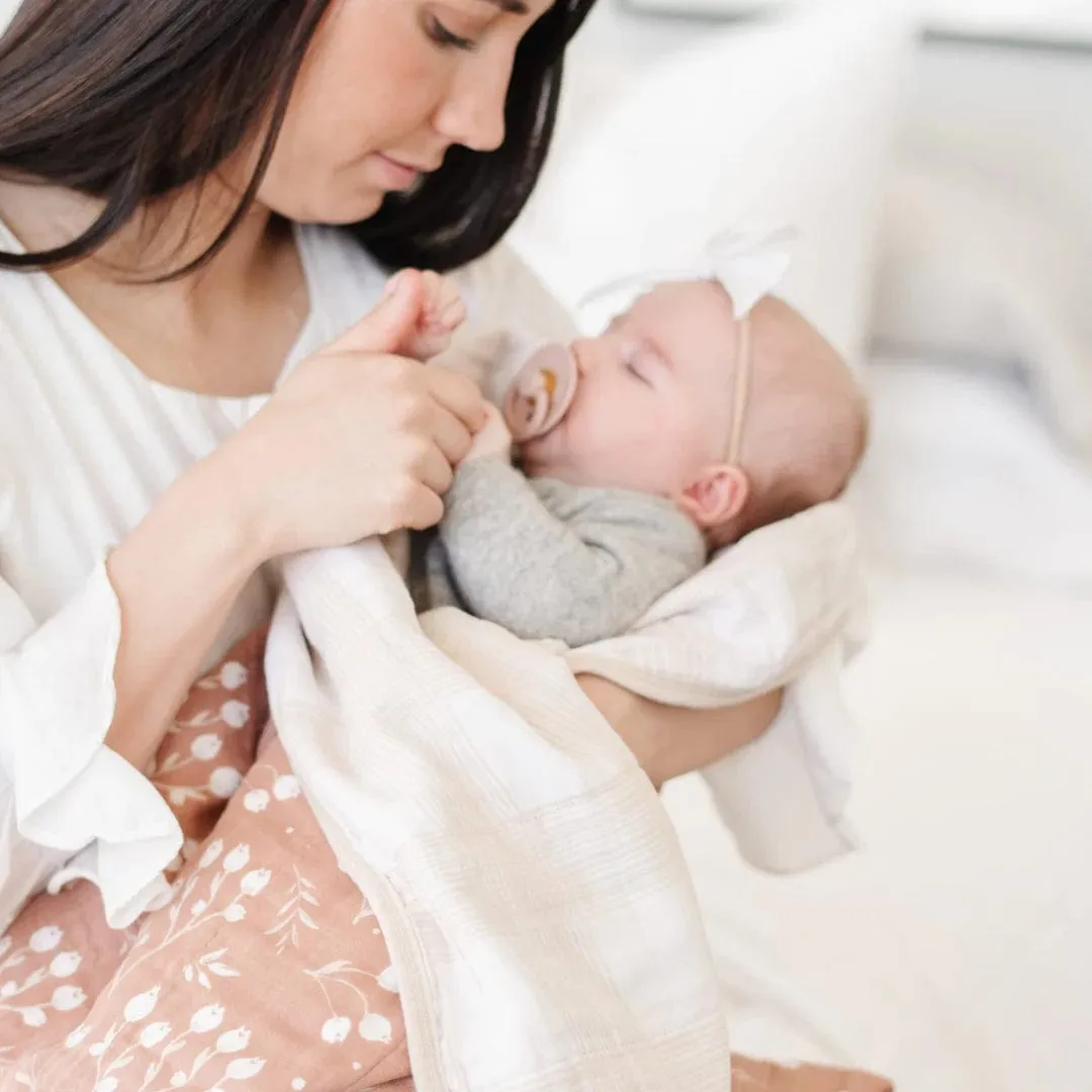 Simple Buds 4-Layer Cotton Muslin Quilt