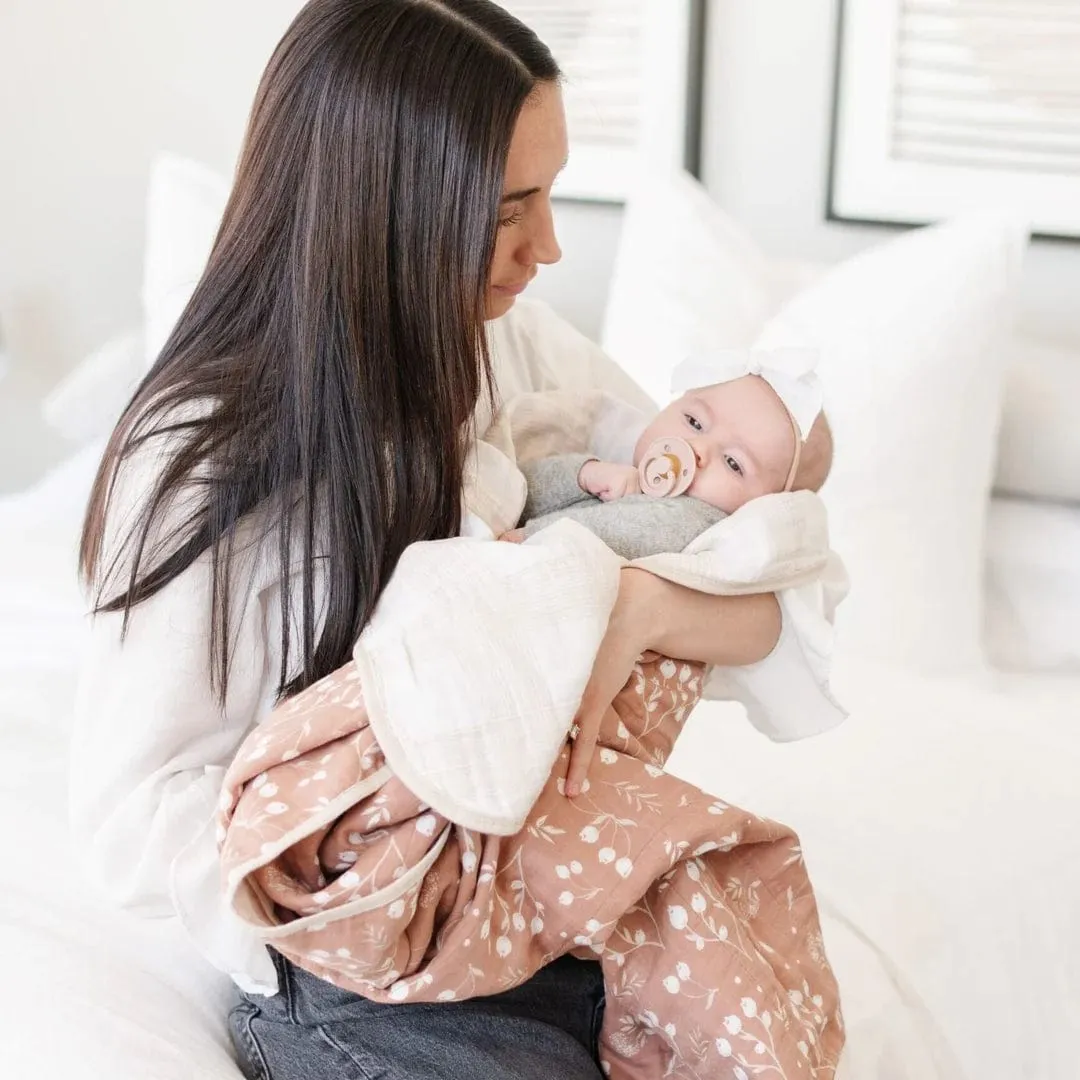 Simple Buds 4-Layer Cotton Muslin Quilt