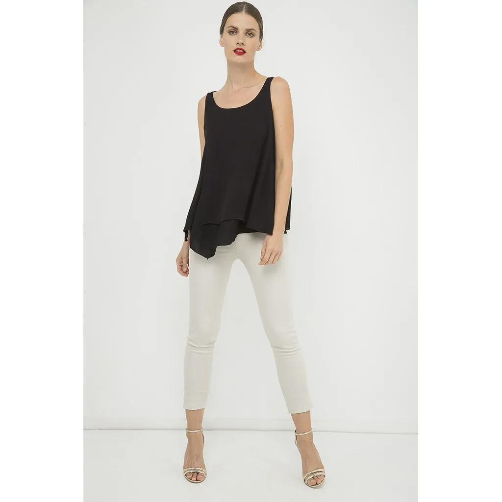 Sleeveless Black Layer Top