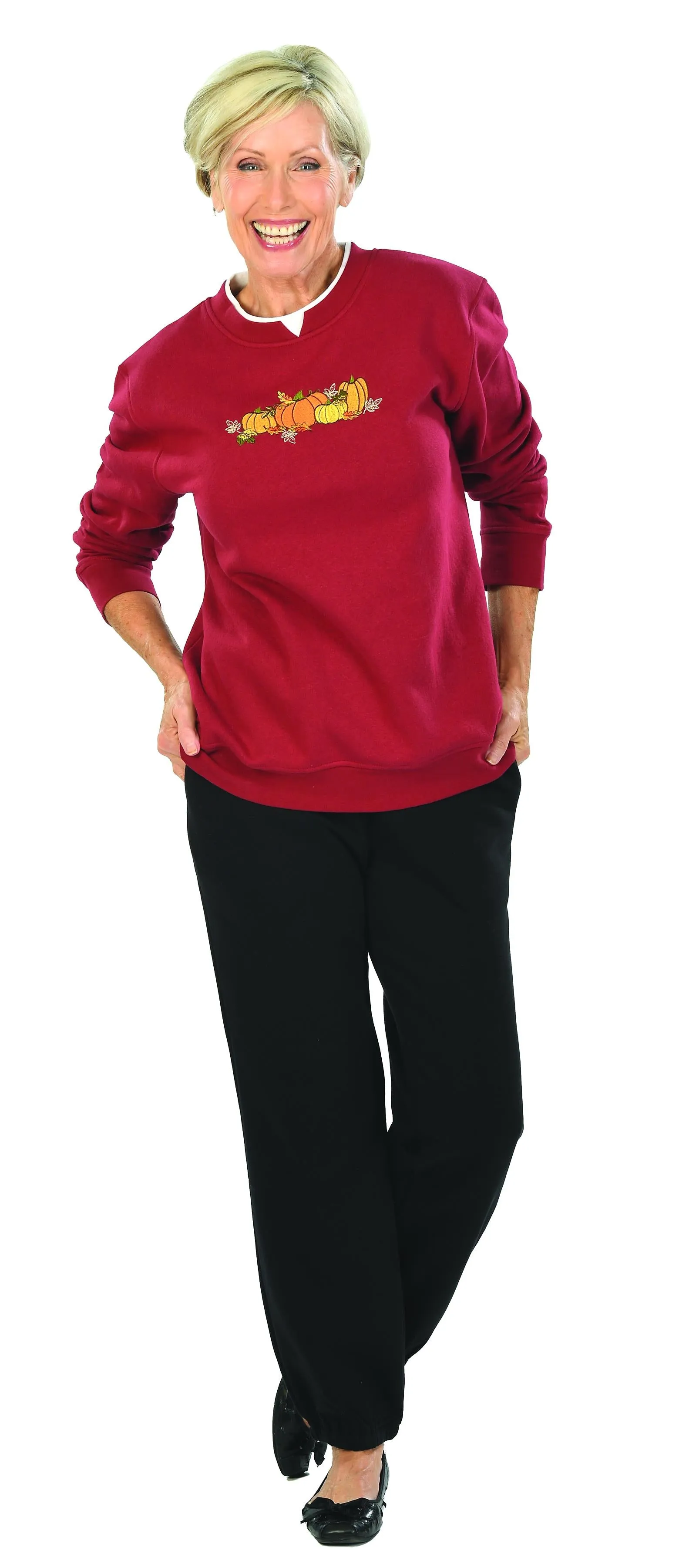 Speculation Women's Fashion Embroidered Fleece Pullover