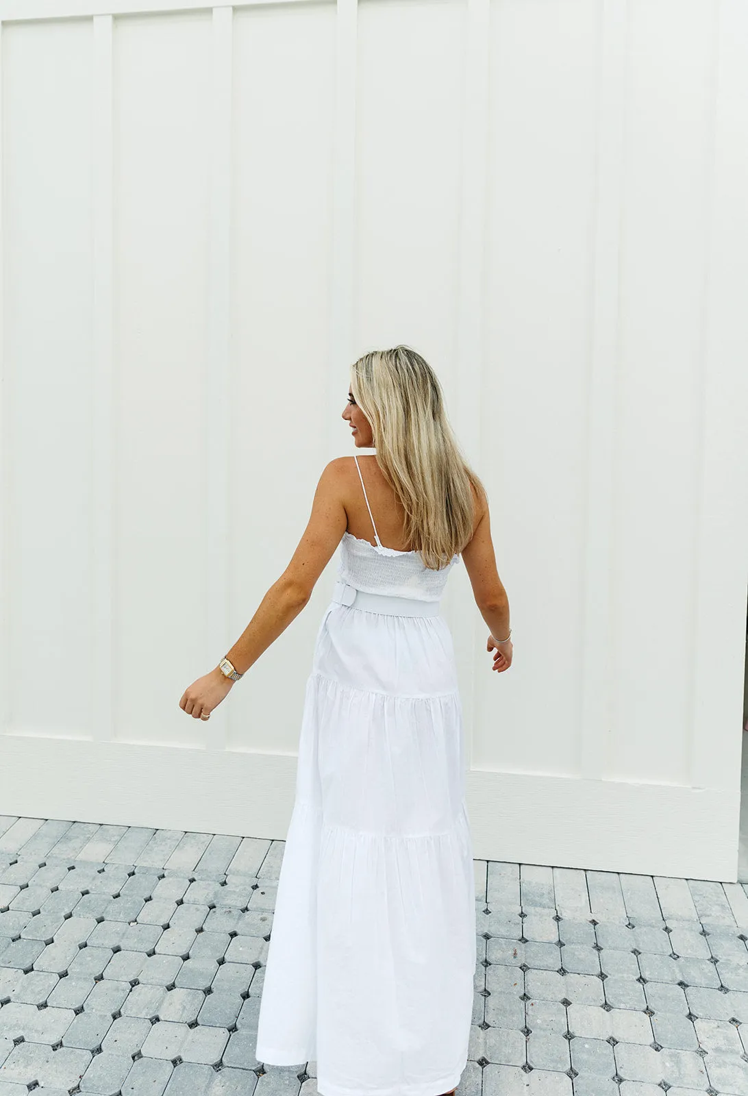 Summer Loving Midi Dress - White