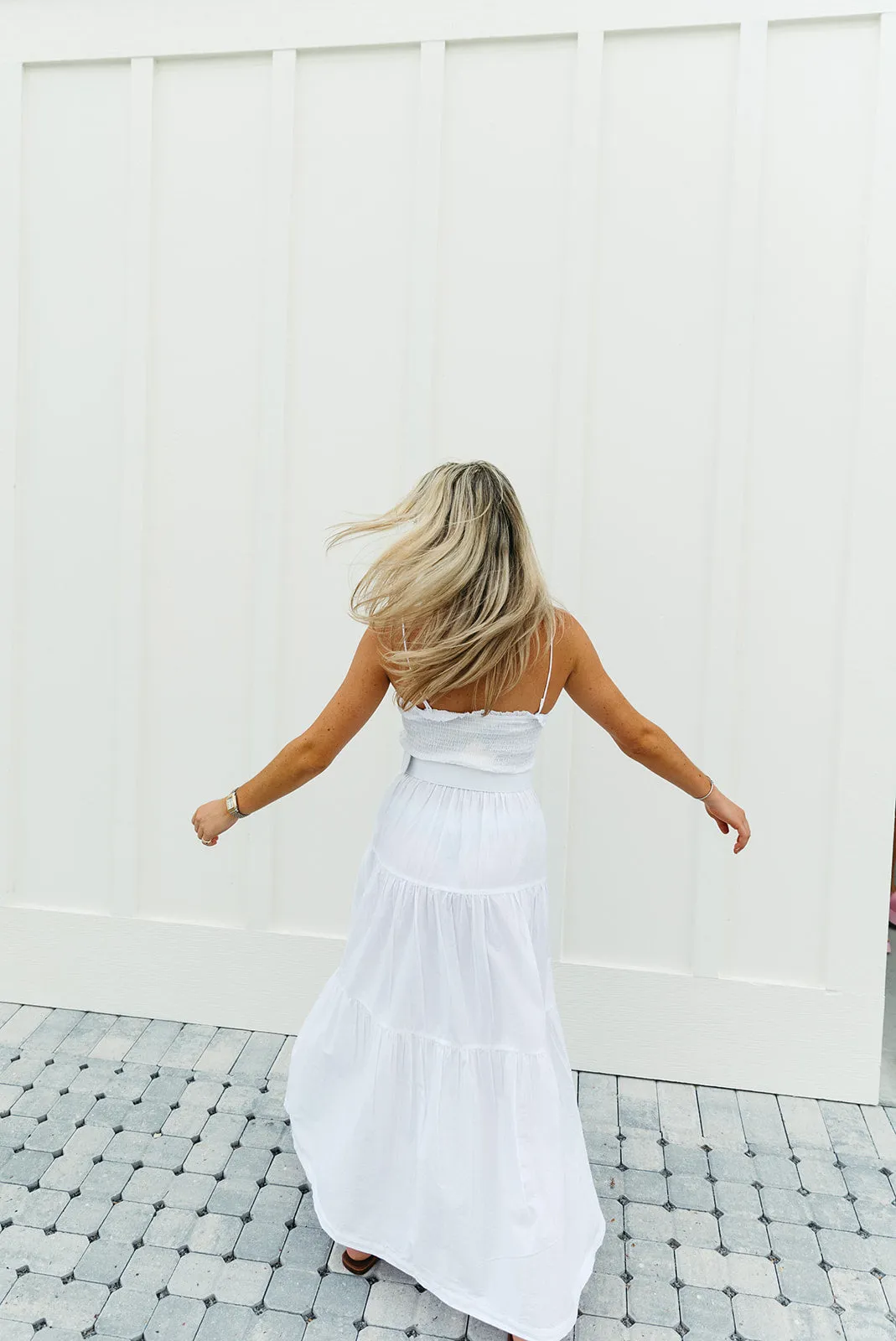 Summer Loving Midi Dress - White