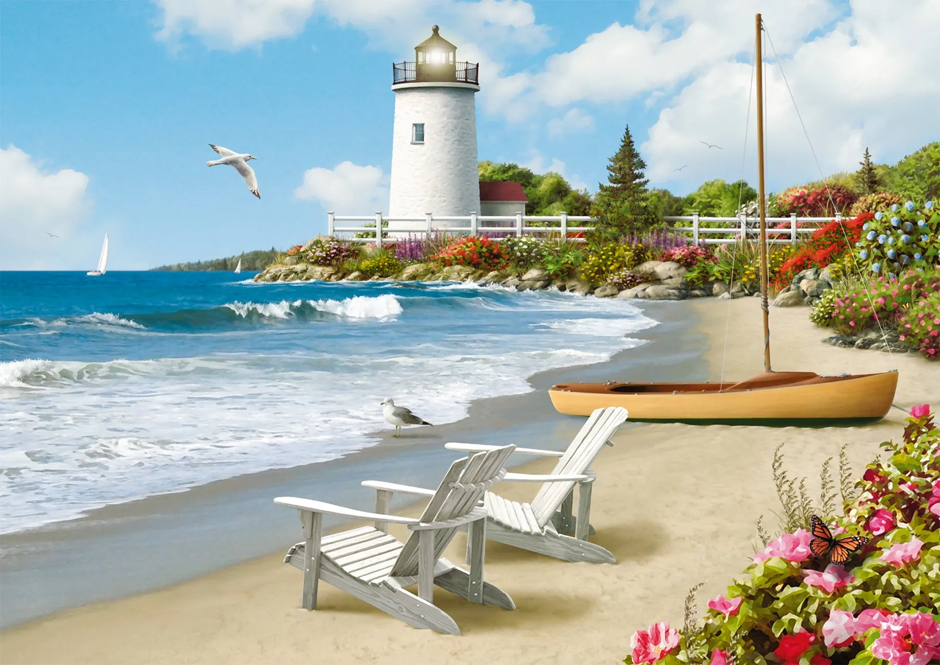 Sunlit Shores - 300pc Large Format Puzzle