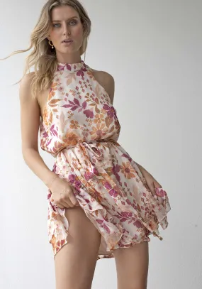 Sunshine Batik Sleeveless Mini Dress