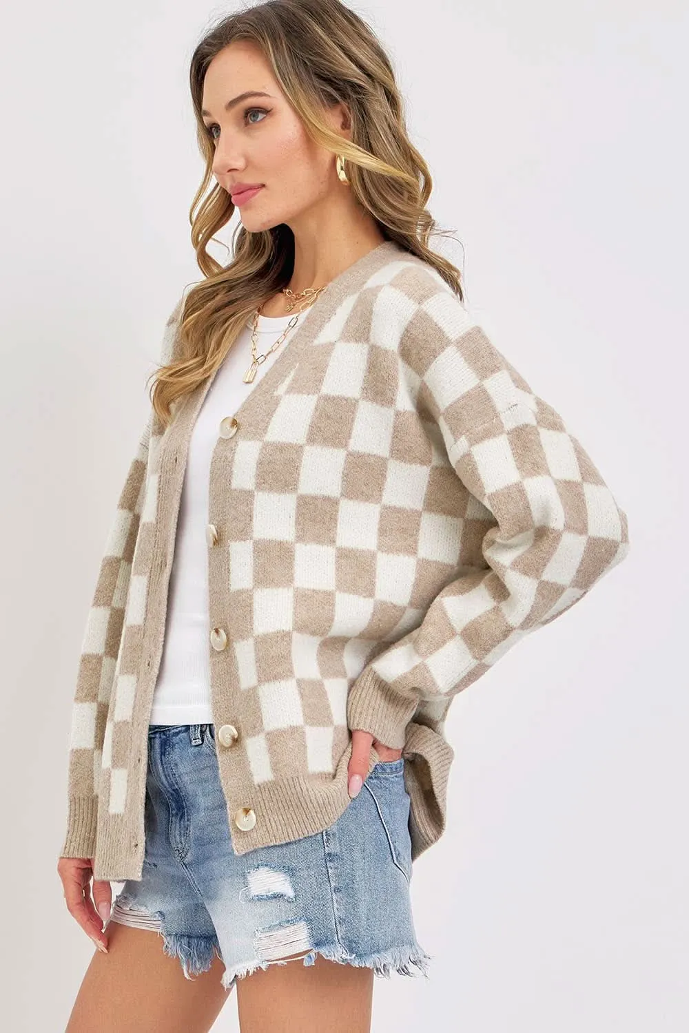 Taupe Everyday Sweater Cardigan