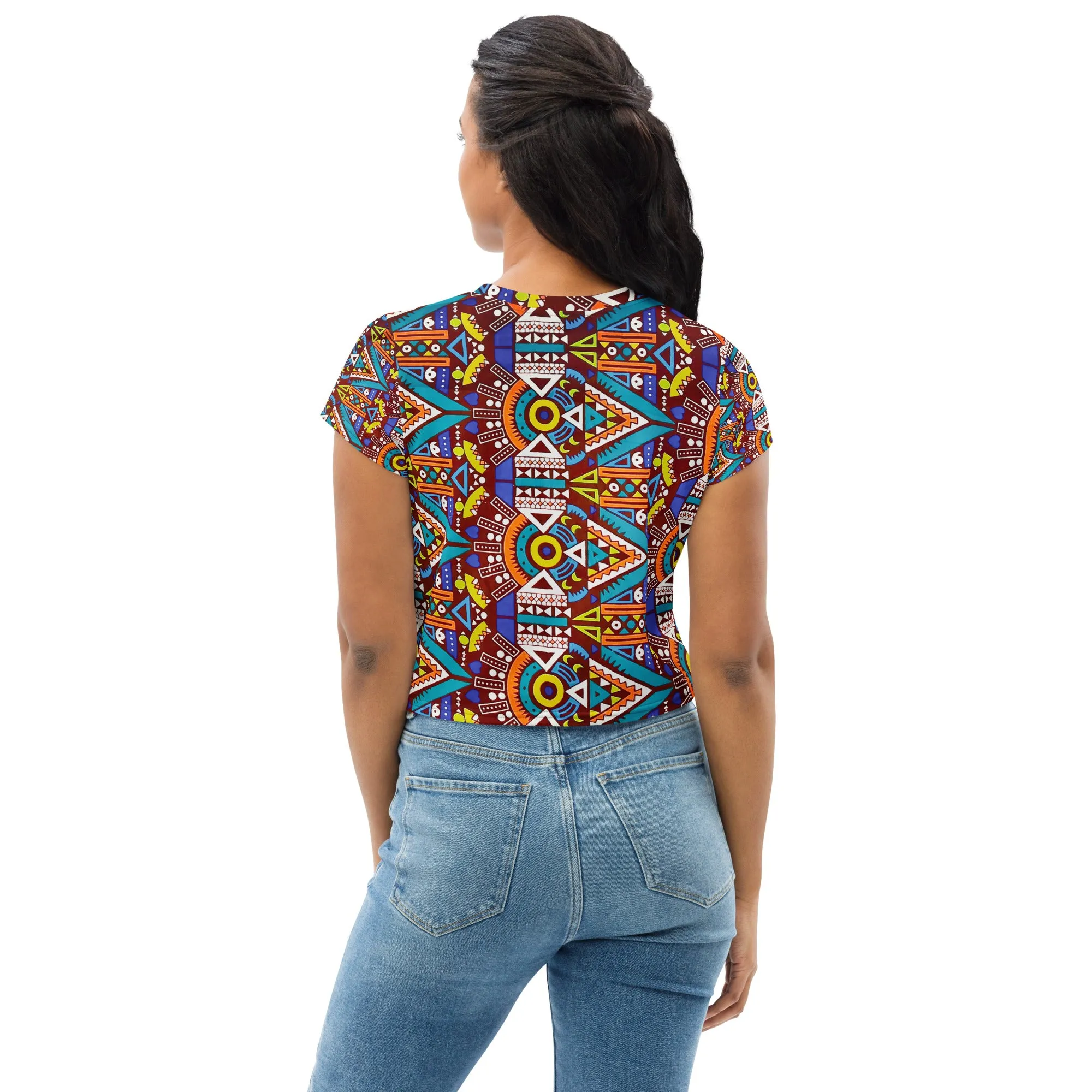 Tozi Tribal Print Crop Top