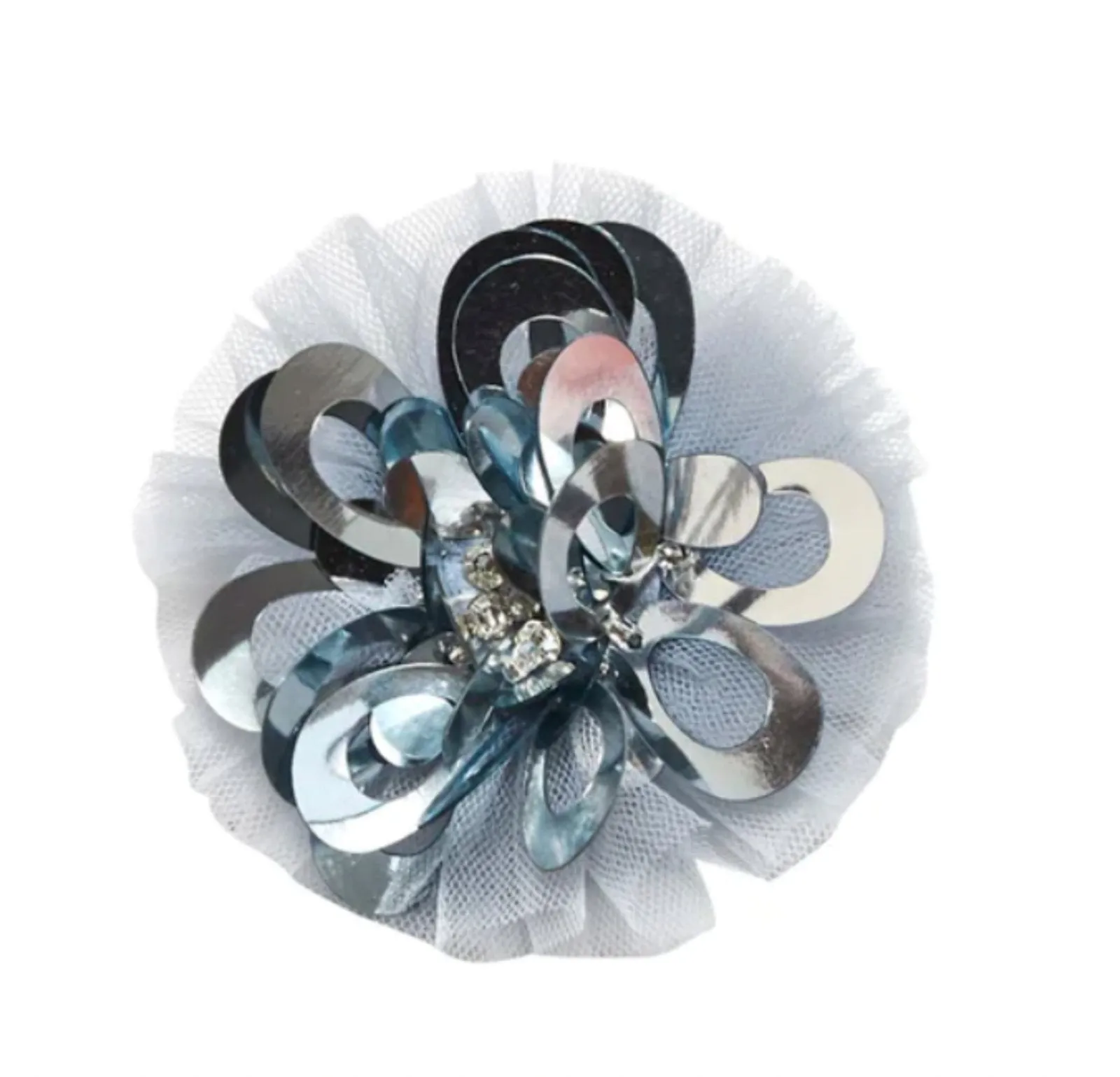 Tutu Du Monde Girls Holiday Shine Blue Winter Bloom Hairclip