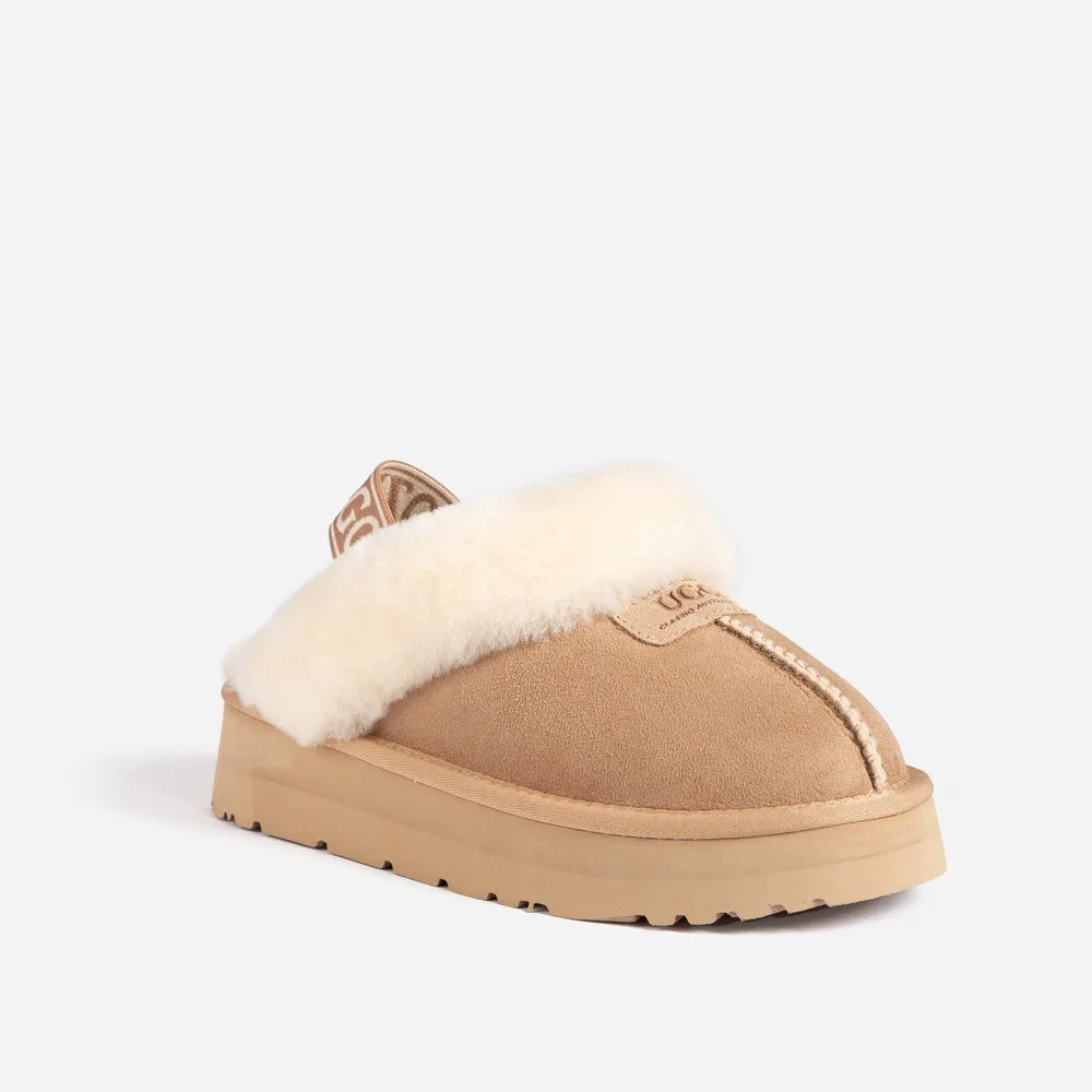 Ugg Coquette Platform Slipper (Elastic Backstrap)(Water Resistant)