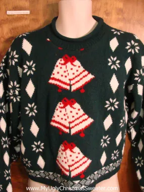 Ugly Christmas Sweater with Bell Decorations