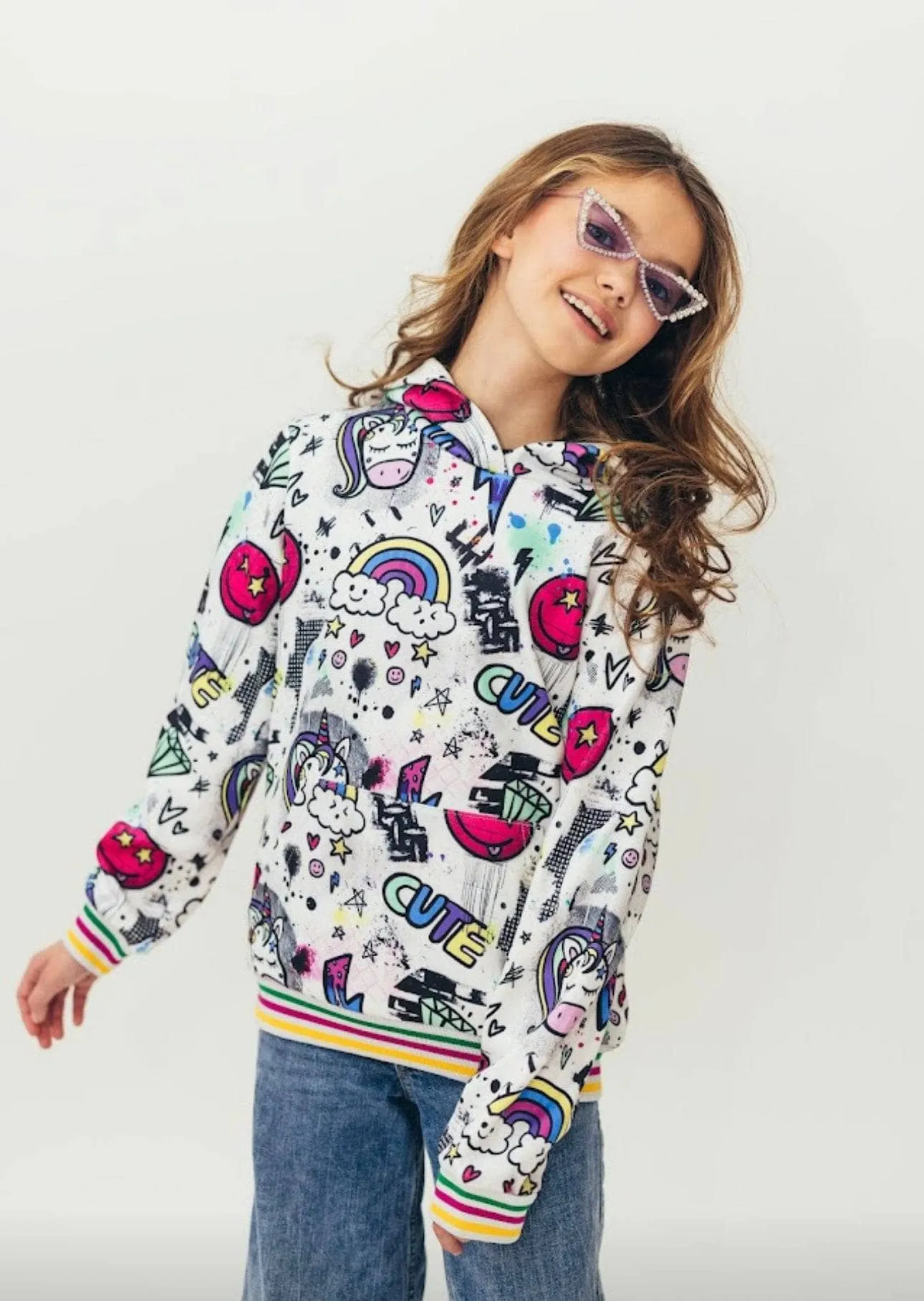 Unicorn Graffiti Hoodie